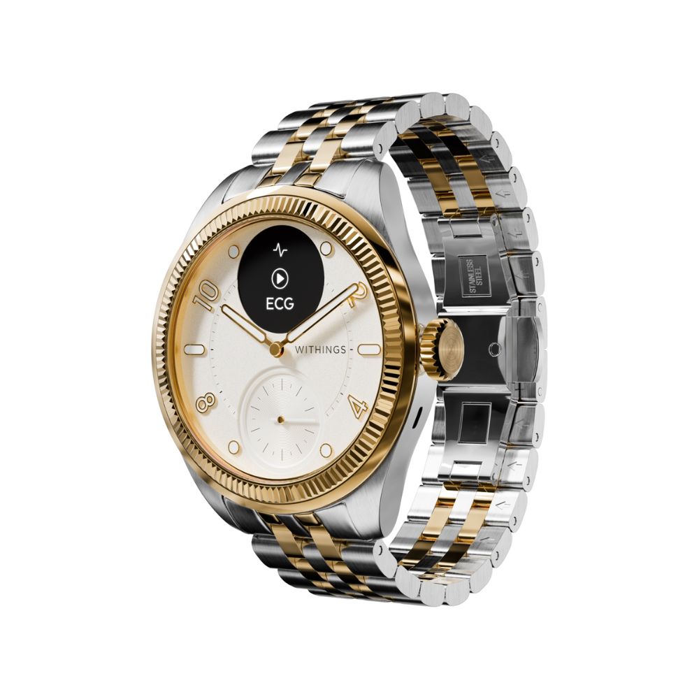 Withings ScanWatch Nova Brilliant Edition - Premium Hybrid Smartwatch with ECG & SpO2 Monitoring for Fitness & Health Tracking - Perfect for Workouts, Sleep Analysis & Daily Activity Monitoring