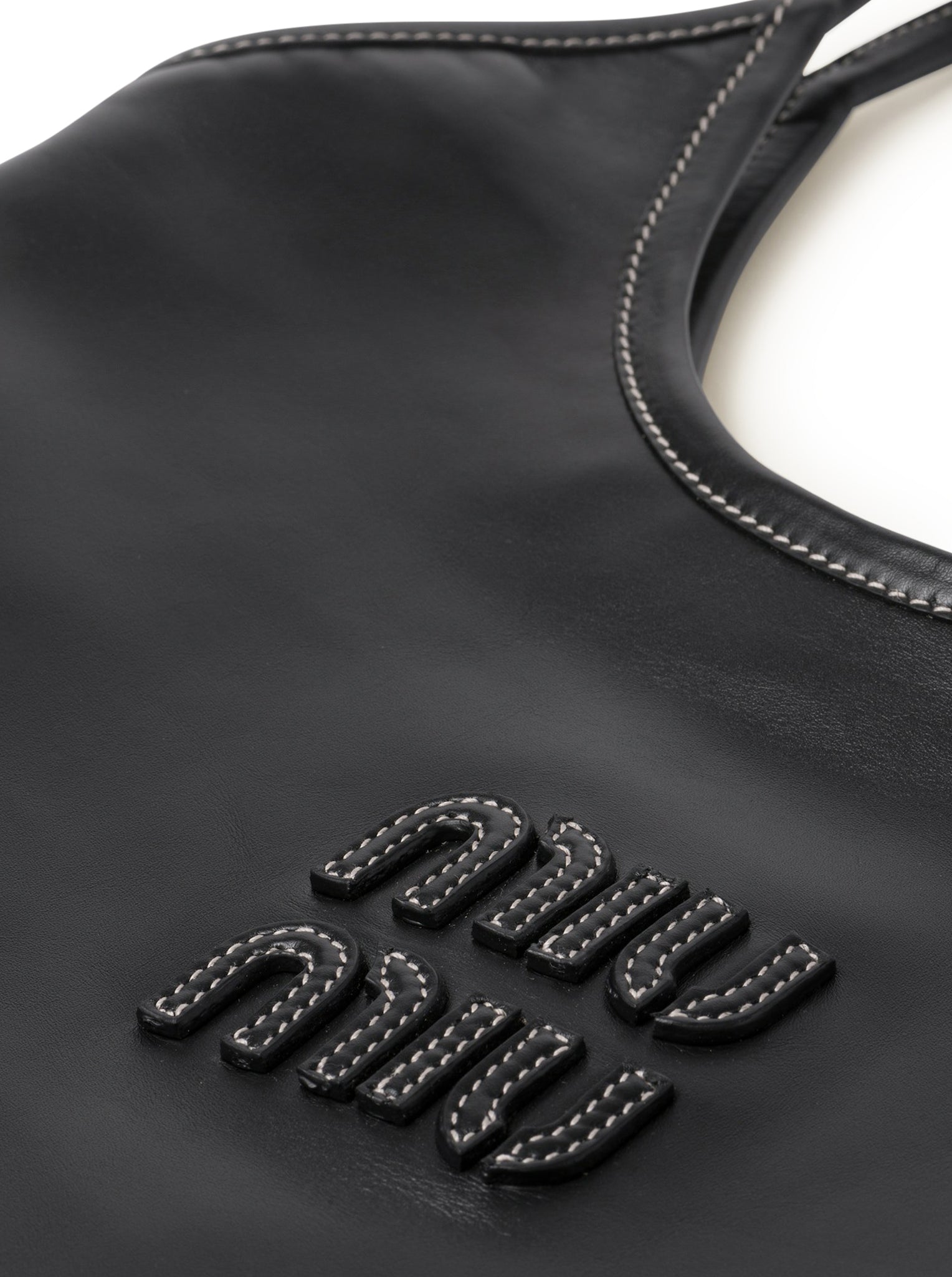 Miu Miu Ivy Leather Shoulder Bag in Black - Stylish & Luxurious Handbag for Women, Perfect for Work, Travel & Evening Out