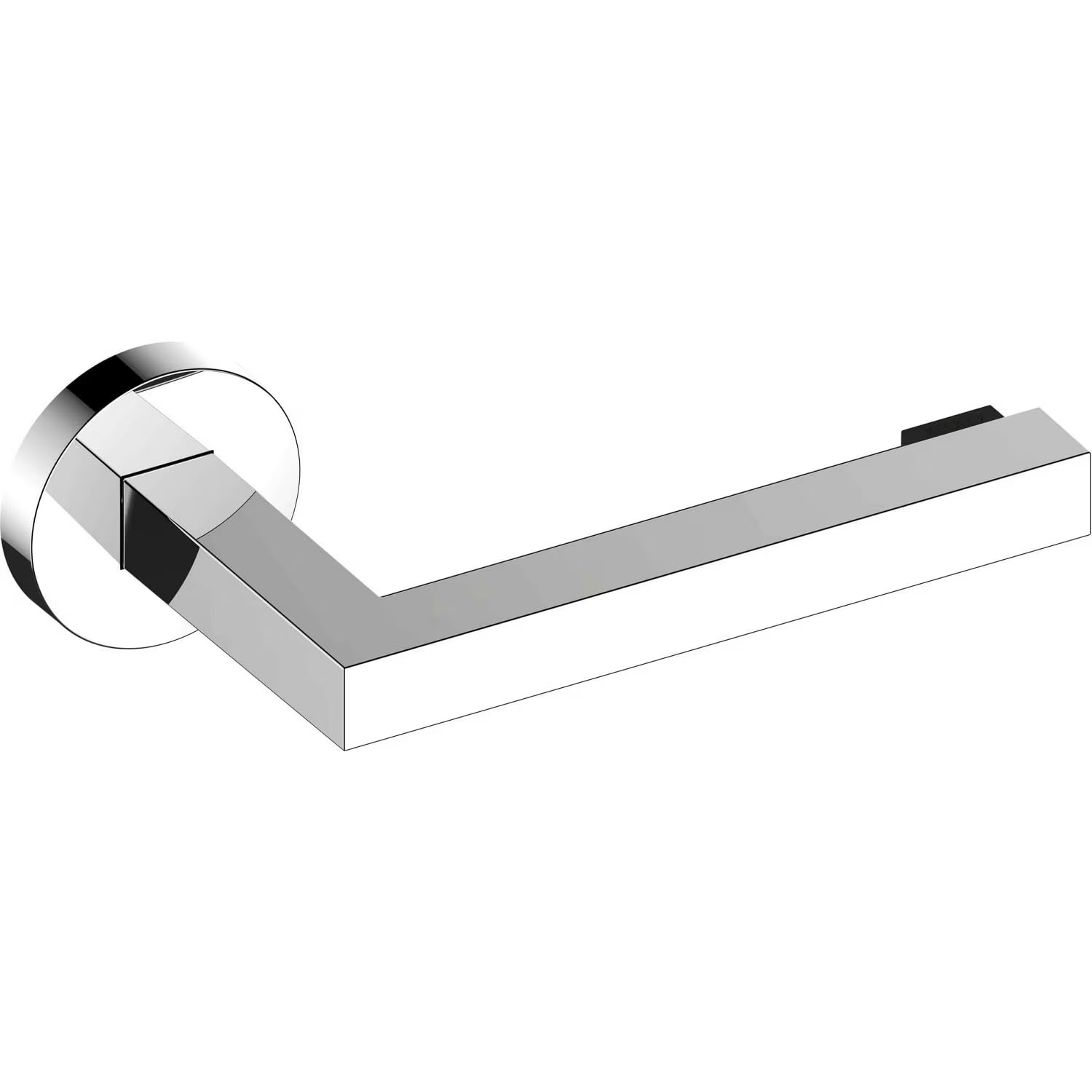 KEUCO Edition 90 Chrome Plated Toilet Paper Holder with Roller Brake - High Gloss Metal Bathroom Tissue Roll Holder - Perfect for Modern Bathrooms, Guest Toilets & Powder Rooms