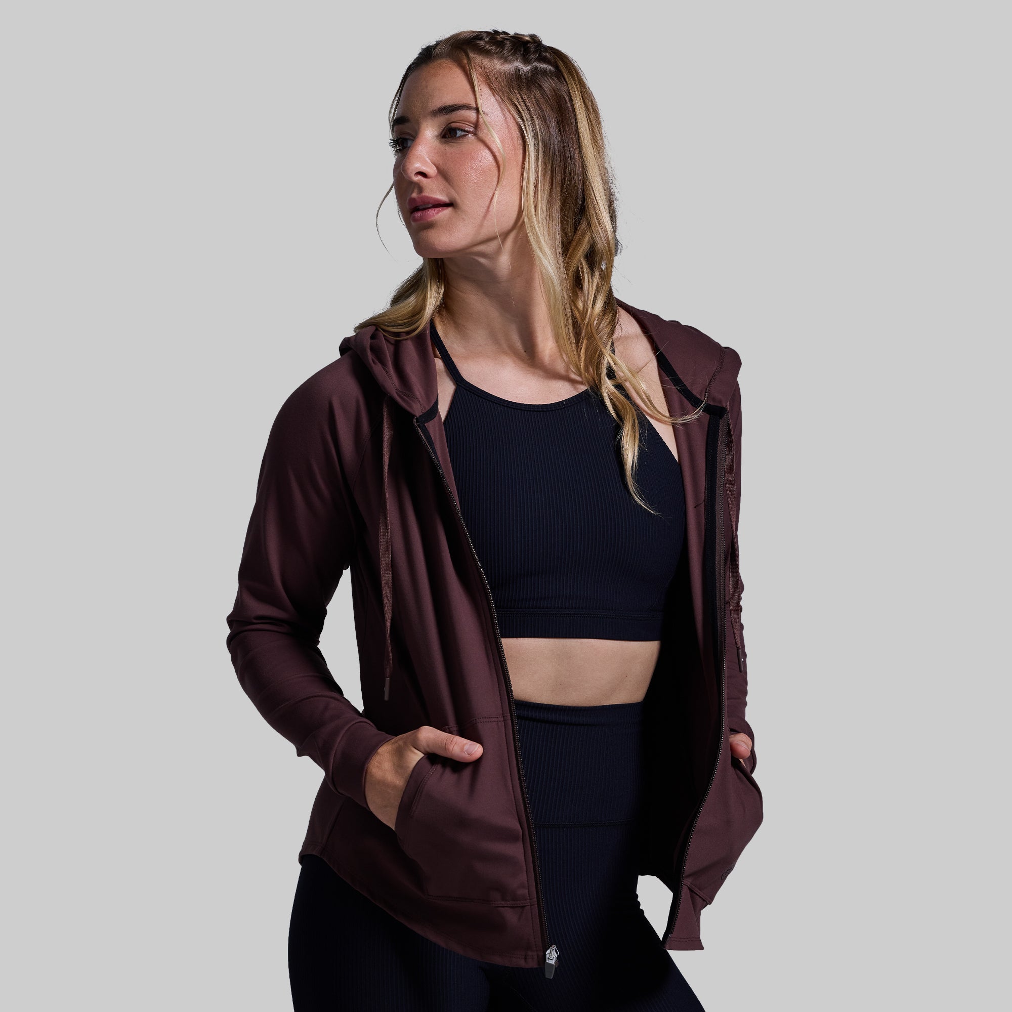 French Roast Weekender Zip Up Hoodie - Cozy Fleece Pullover for Men & Women | Perfect for Travel, Gym & Casual Outfits