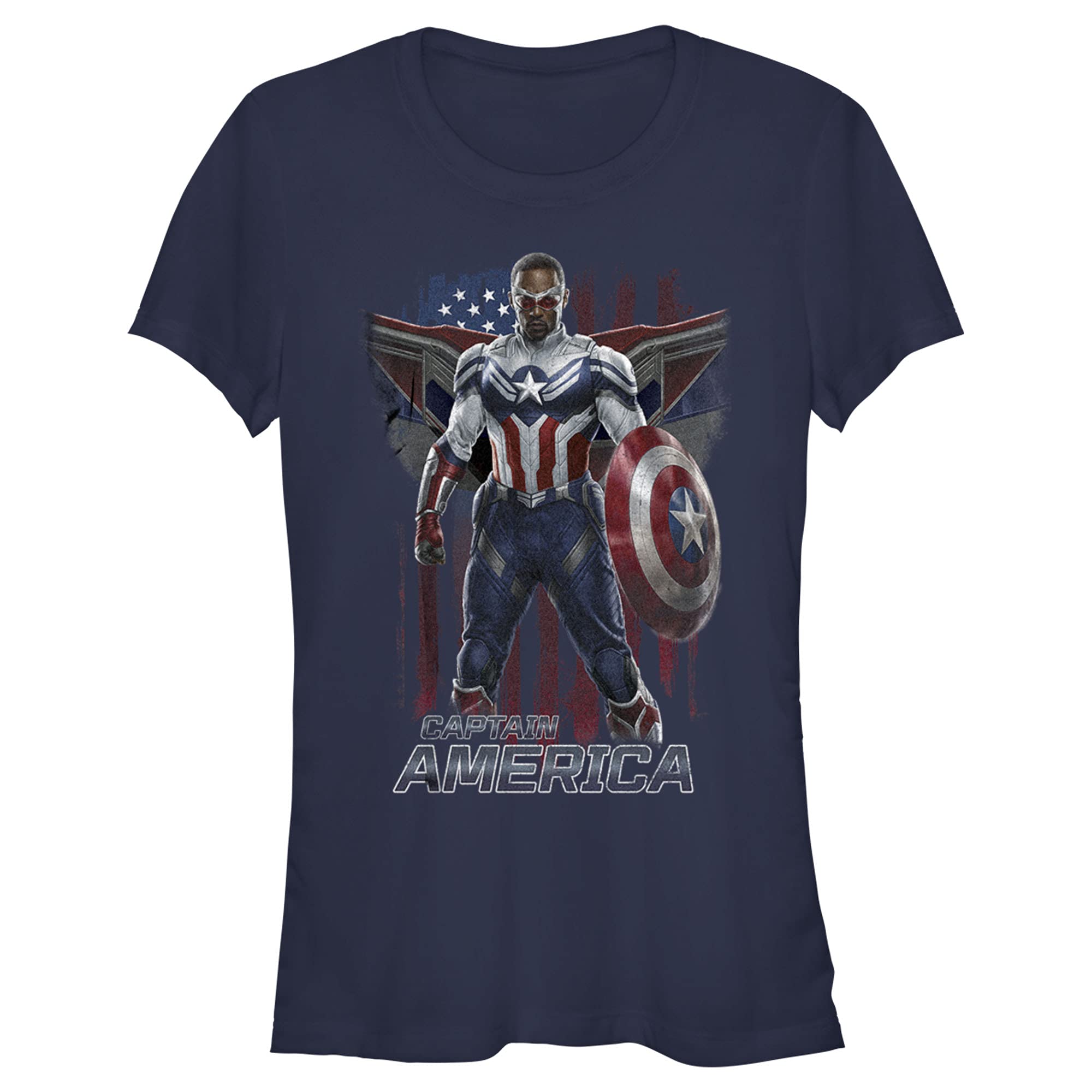 Marvel The Falcon and The Winter Soldier Captain America Graphic T-Shirt for Kids | Superhero Costume & Cosplay | Casual Wear & Birthday Gift
