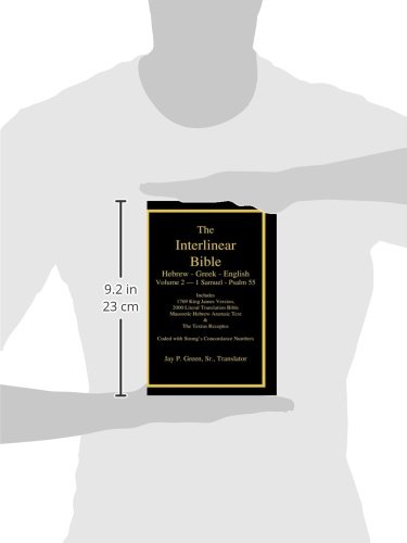 Interlinear Hebrew Greek English Bible - Volume 2 of 4 (1 Samuel to Psalm 55) - Case Laminate Edition with Strong's Numbers, Literal & KJV Translation - Perfect for Biblical Study, Language Learning & Seminary Research