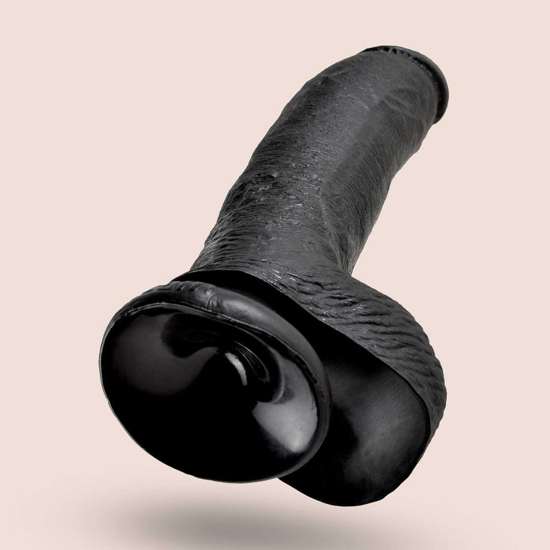Pipedream King Cock 9 Inch Realistic Dildo with Balls - Lifelike Silicone Adult Toy for Couples & Solo Play, G-Spot & Prostate Stimulation