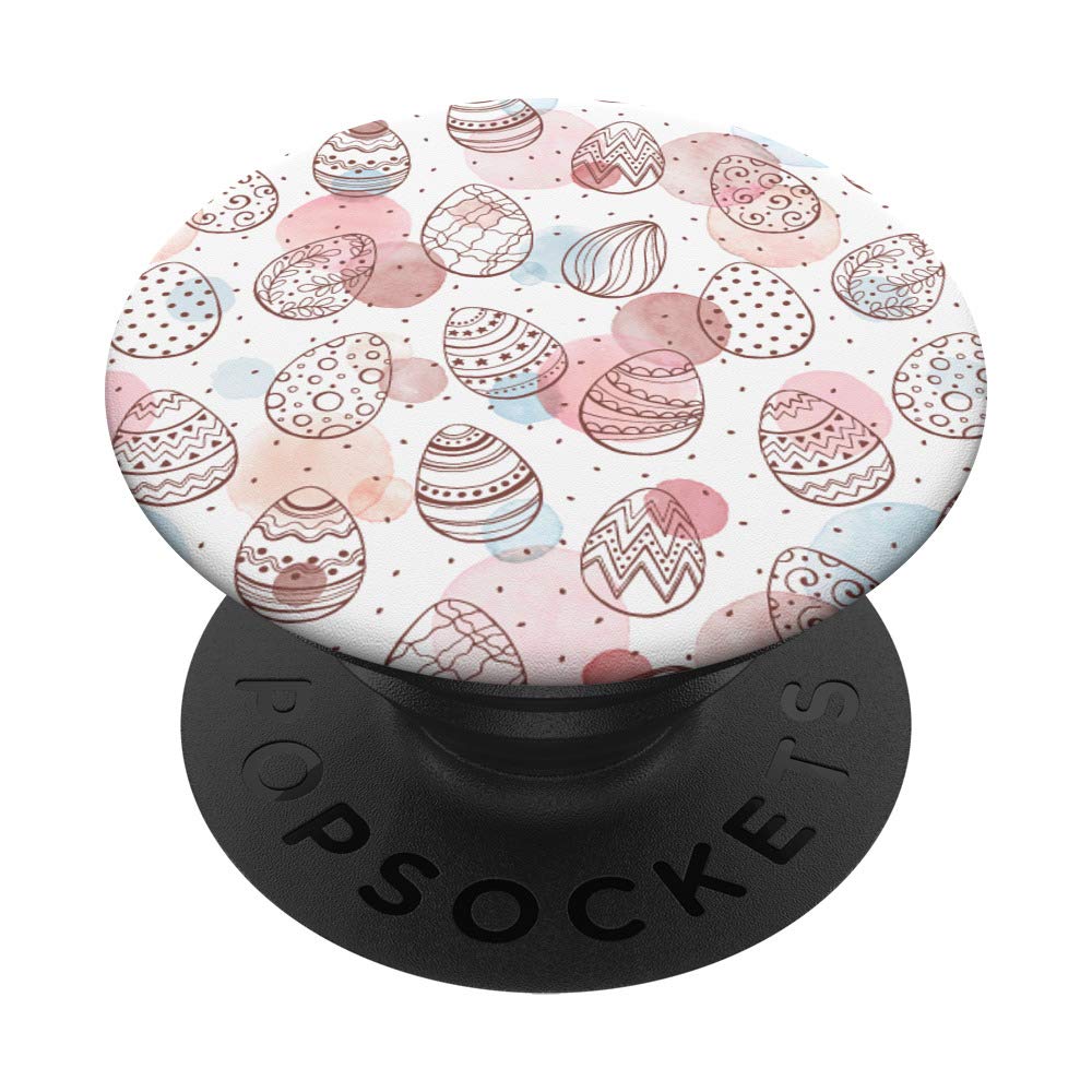 Easter Cute Colorful Easter Egg Pattern PopSockets PopGrip - Swappable Phone Grip for iPhone, Samsung & Tablets | Perfect for Easter Decorations, Phone Protection & Daily Use
