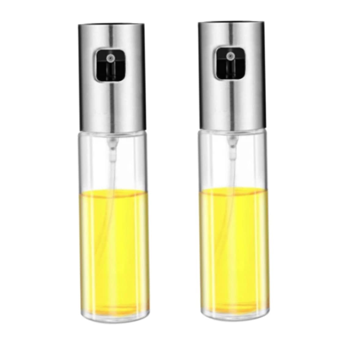 **Non-Aerosol Oil Spray Bottle for Cooking & Baking - Reusable Oil Mister for Air Fryer, Grill, BBQ, Salad & Kitchen - 2 Pack BPA-Free Oil Atomizer with Fine Mist Pump**    *(Perfect for Healthy Cooking, Low-Calorie Meals, and Evenly Coating Pans, Air Fryer Baskets, and Grilling Surfaces)*