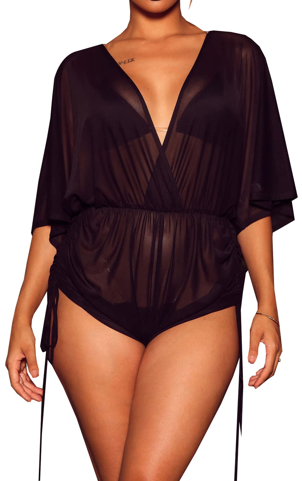 Women's Sleeveless Beach Cover Up Dress - Lightweight Swimsuit Coverup, Bikini Beachwear, Long Flowy Summer Dress for Pool, Vacation & Tropical Getaways