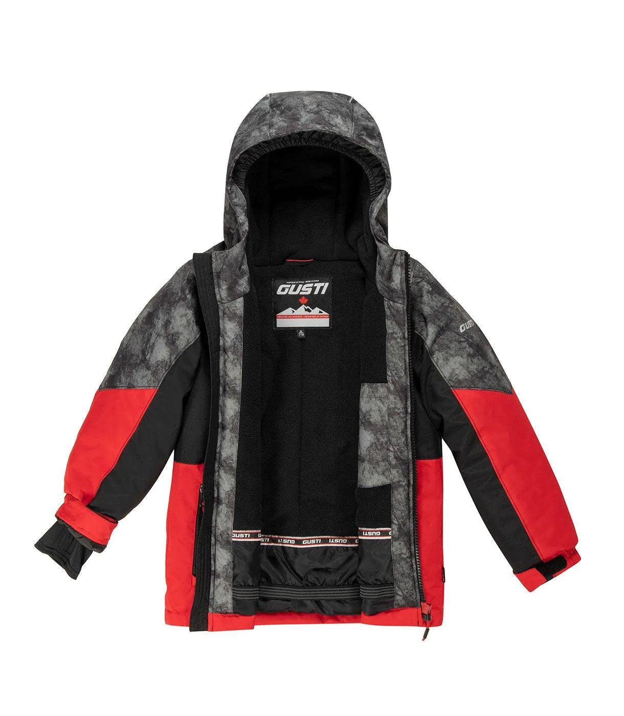 Gusti Lambert Winter Snowsuit for Kids - Warm & Waterproof Red Snow Suit for Boys & Girls - Perfect for Skiing, Snowboarding & Outdoor Winter Play