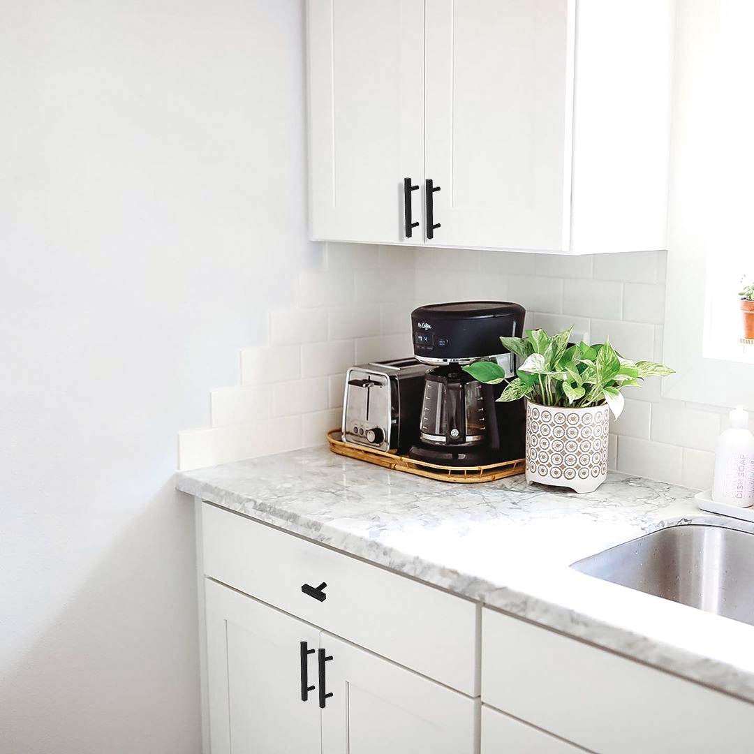 8 Pack Black Cabinet Pulls 5