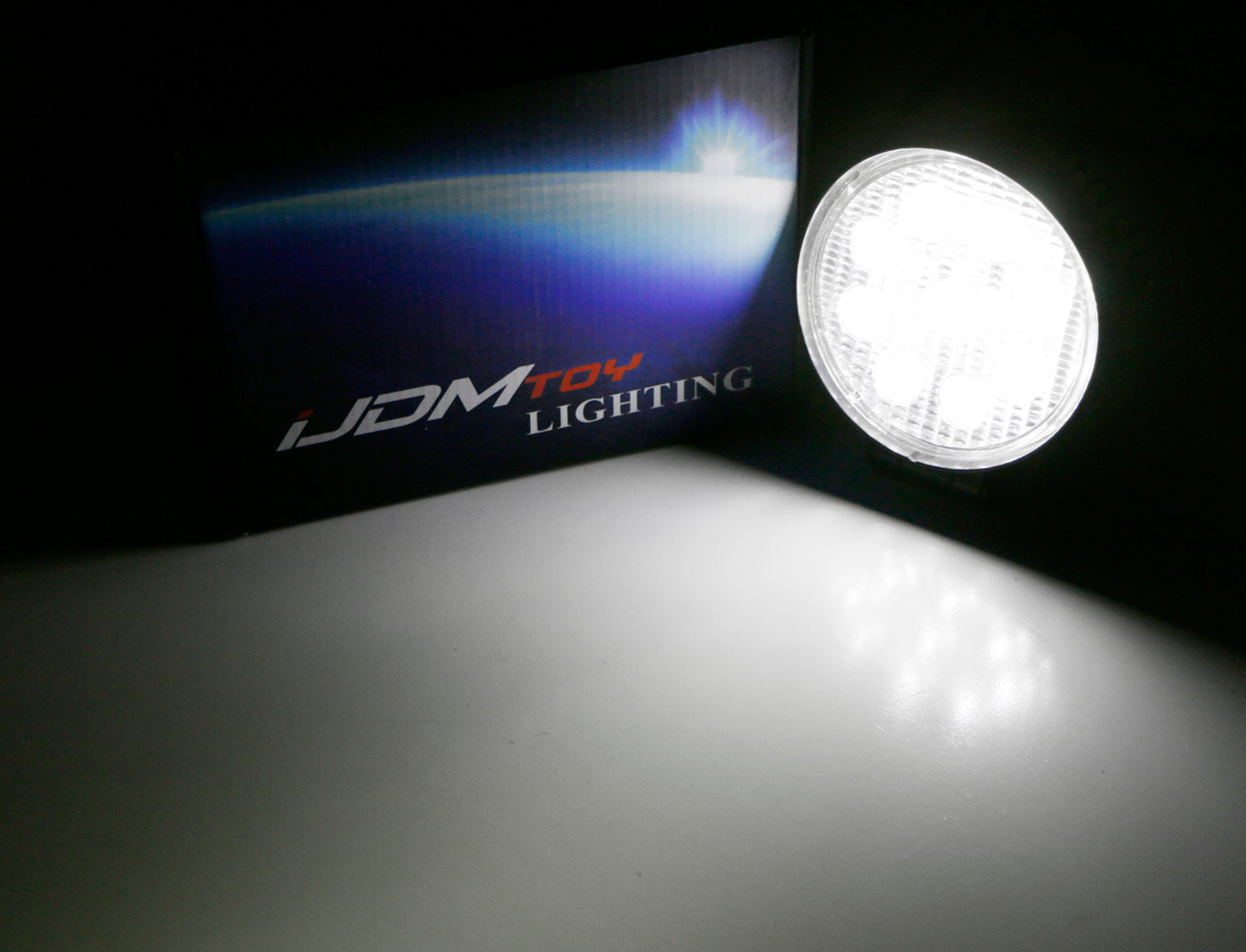 27W High Power Round LED Work Light for SUV, 4x4 Truck, Tractor & Boat - Waterproof Off-Road Lighting for Camping, Hunting & Marine Use