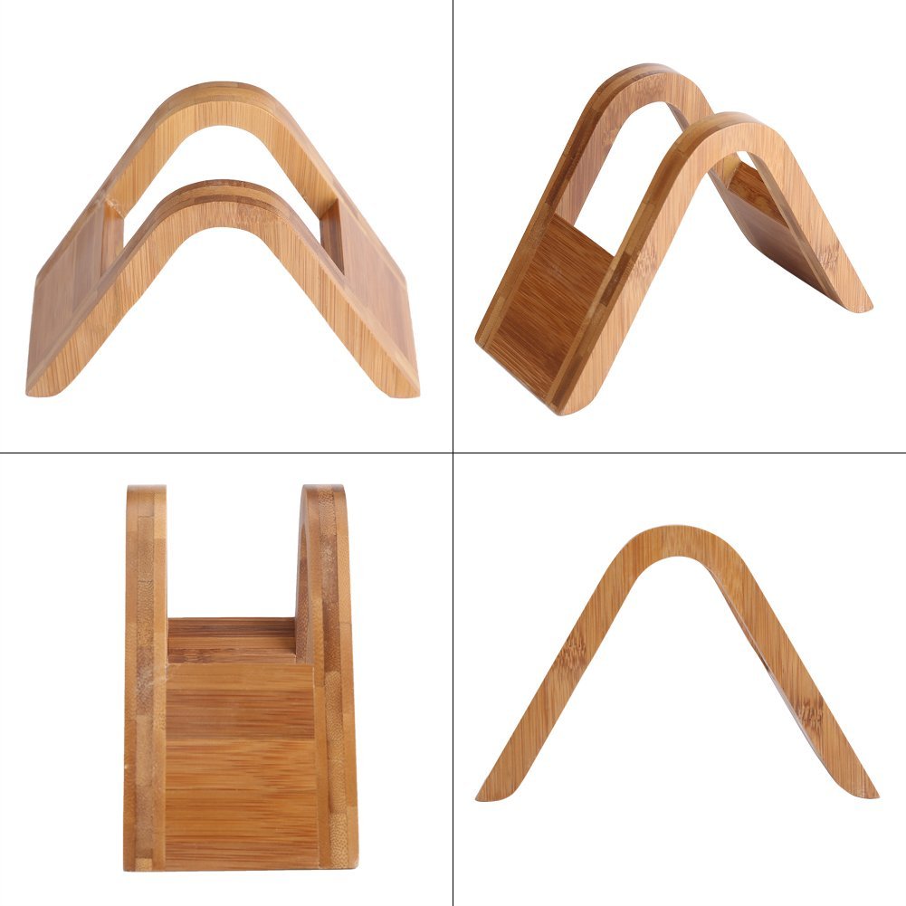 Bamboo Coffee Filter Holder - Organizer & Dispenser for Cone Coffee Filters - Perfect for Home, Kitchen, Bar & Cafes (6.9 x 3.1 x 4.6 Inches) - Keep Your Brewing Station Neat & Tidy
