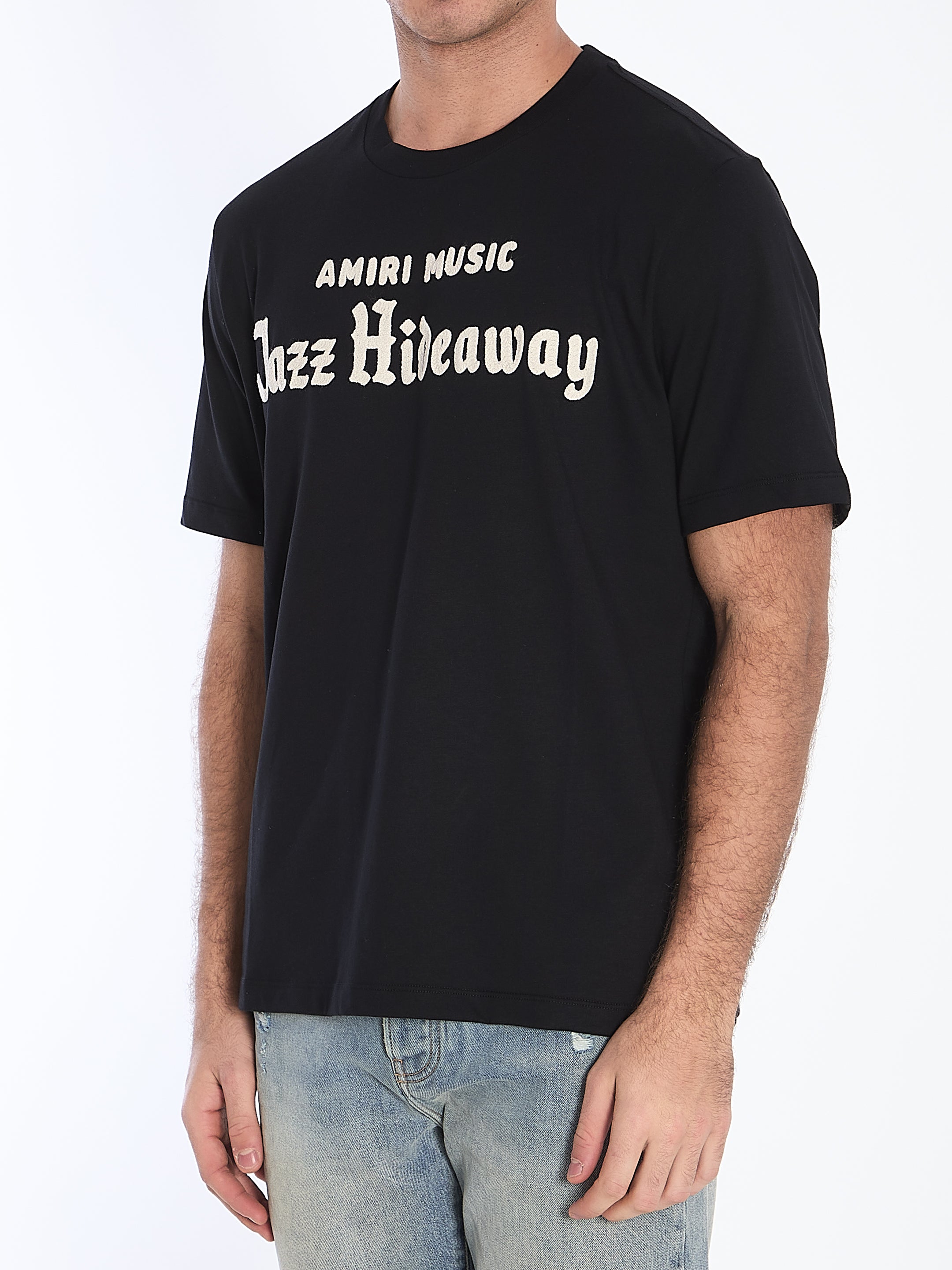 Amiri Jazz Hide Graphic T-Shirt for Men - Vintage Rock Band Tee - Casual Streetwear & Concert Outfit