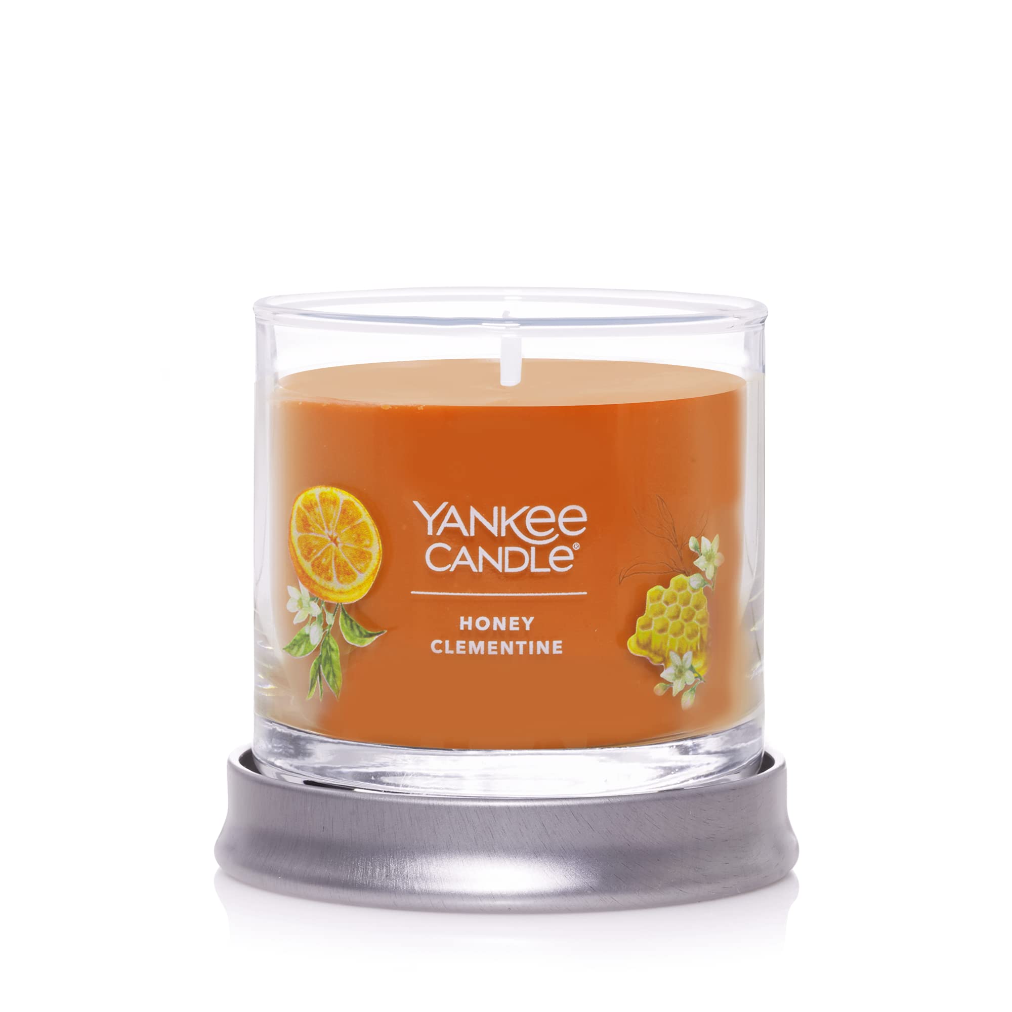Yankee Candle Honey Clementine Scented Candle - 4.3oz Small Tumbler with Single Wick, 20+ Hours Burn Time - Perfect for Home Decor, Relaxation & Gifts