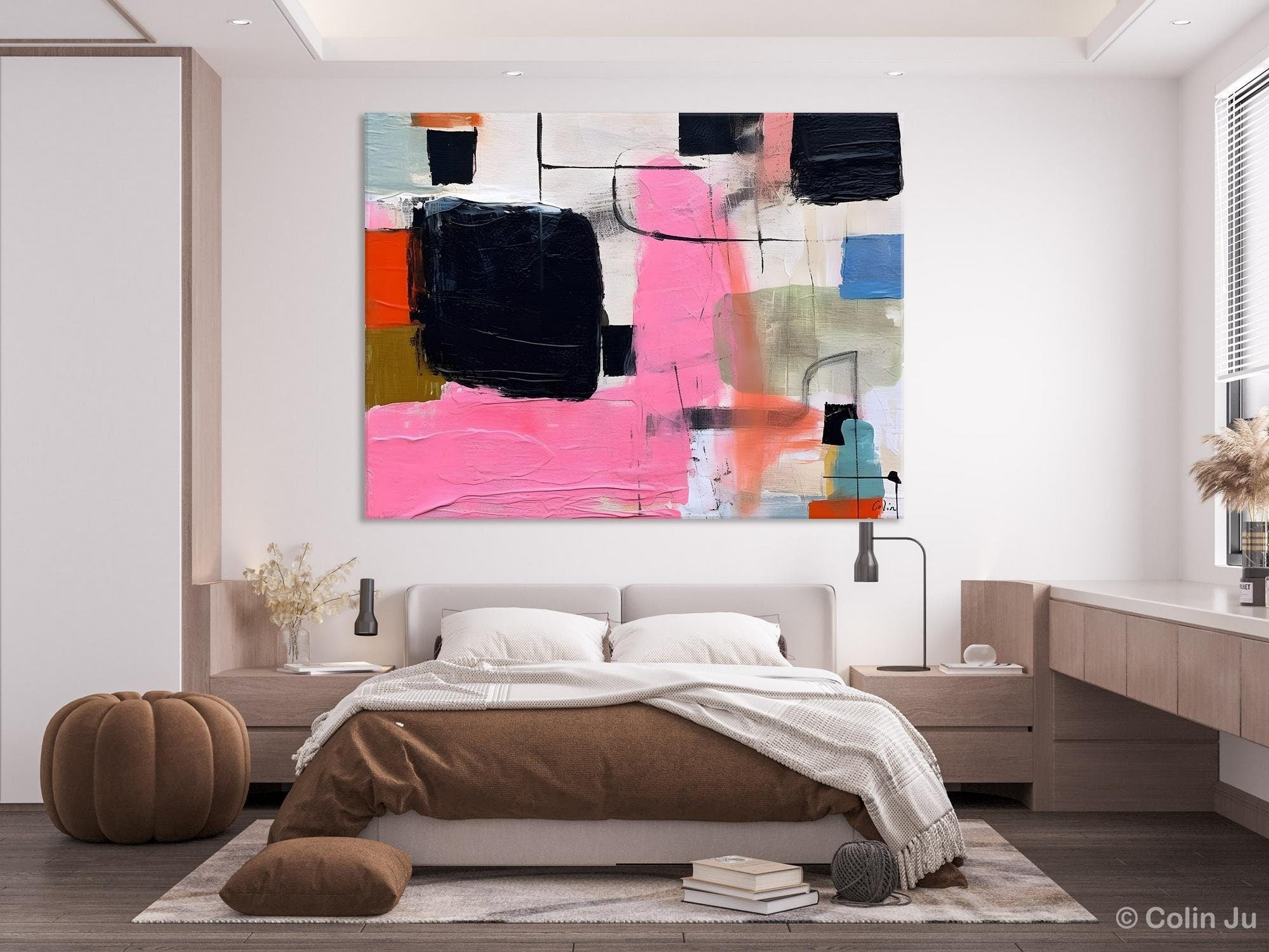 Extra Large Contemporary Abstract Canvas Painting - Modern Wall Art for Living Room, Bedroom & Office Decor | Original Handmade Artwork for Sale