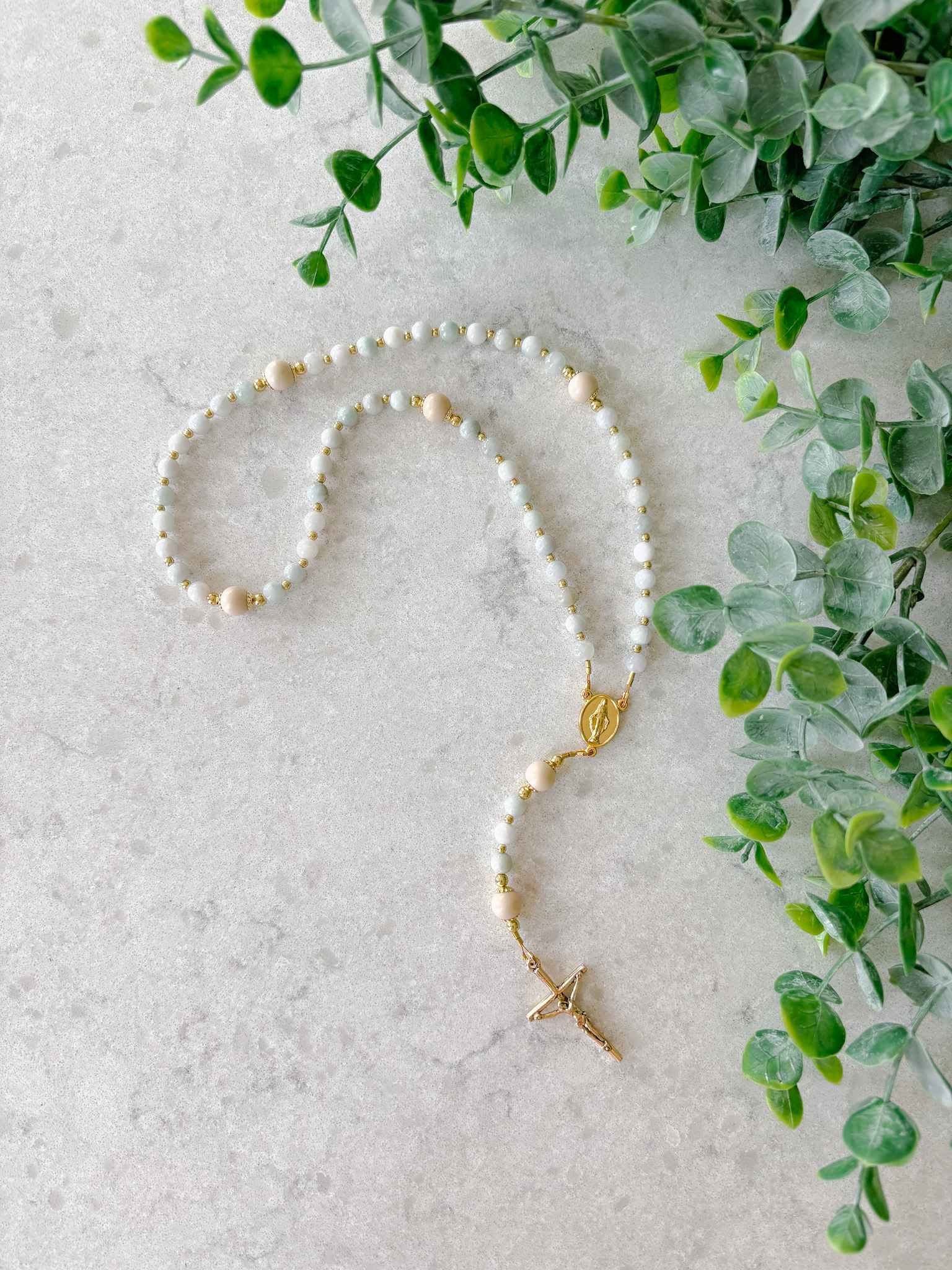 Ocean of Grace Rosary - Beautiful Handmade Catholic Prayer Beads for Devotion, Meditation & Spiritual Gifts | Perfect for Prayer, Worship & Religious Ceremonies