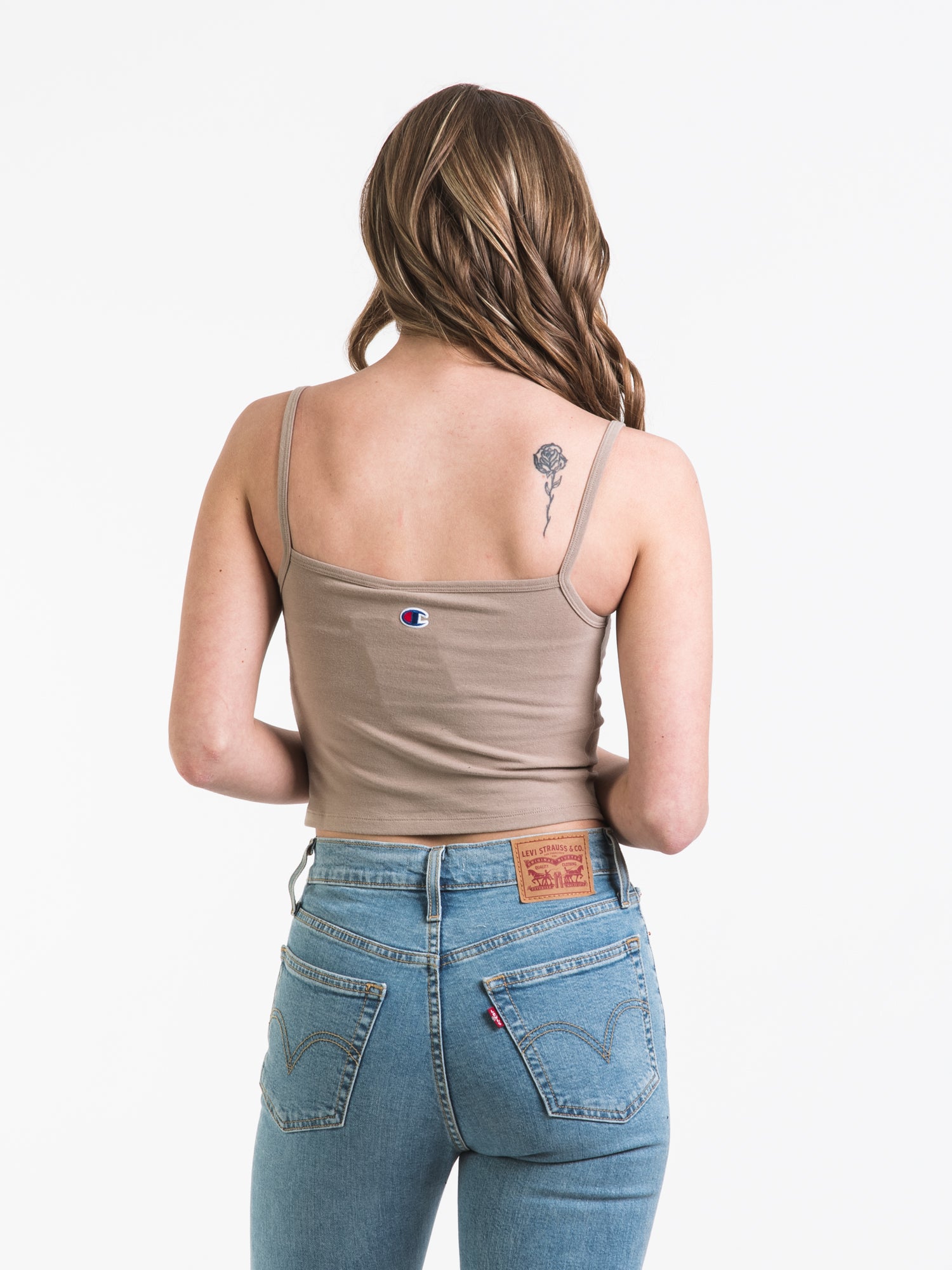 Champion Everyday Cropped Cami Top - Women's Comfortable Casual Stretch Tank for Workout, Yoga & Layering - Clearance Sale