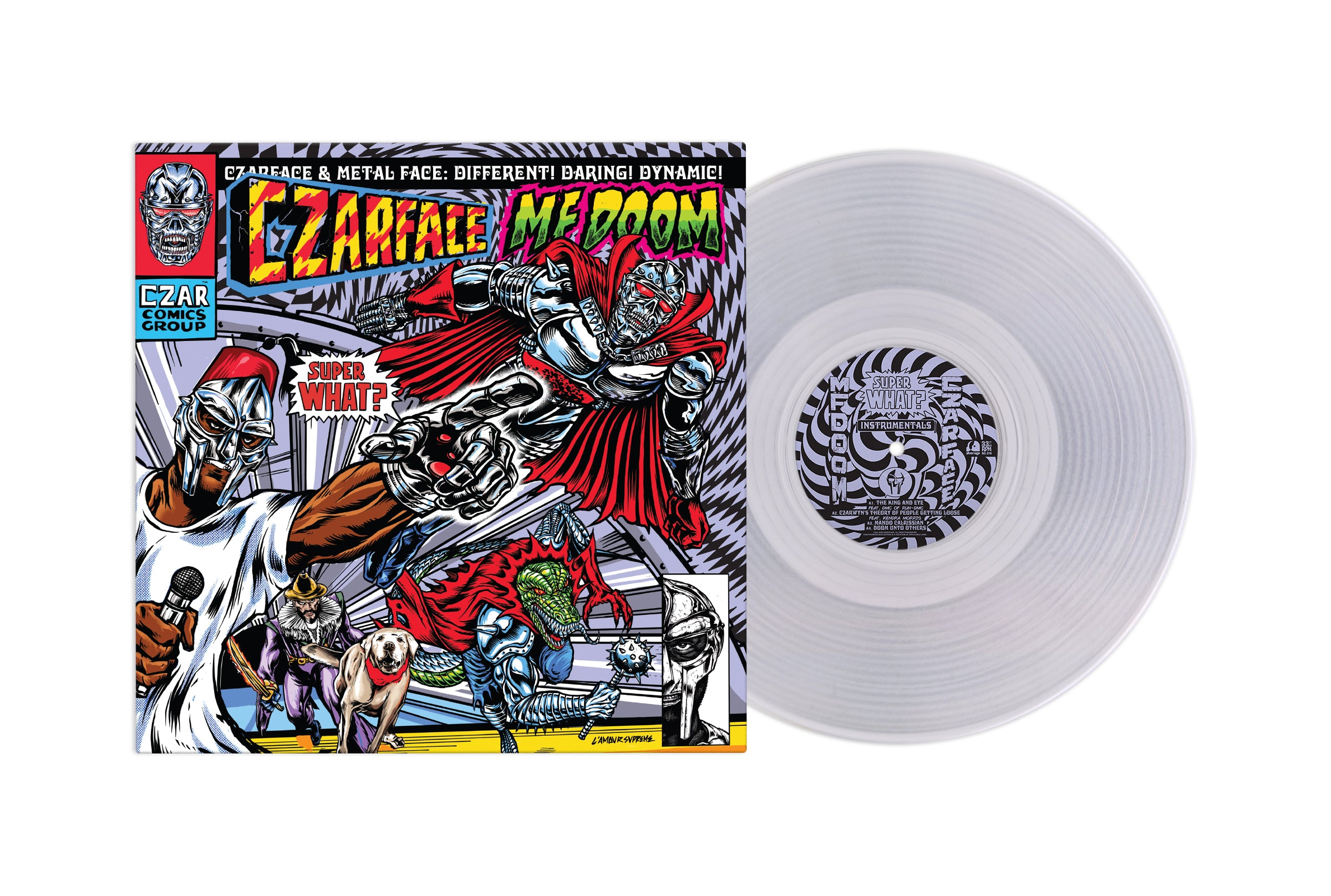 Super What? (Blue Sunburst Vinyl Bundle) - LP + CD + Comic Book with Instrumentals - Perfect for Music Collectors & Vinyl Enthusiasts