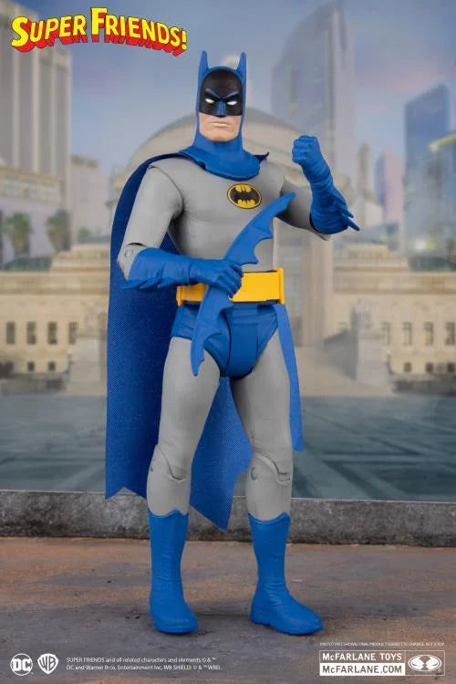 DC Comics Super Friends Retro Batman Action Figure - 6-Inch Collectible Toy for Kids & Adults - Perfect for Display, Gifts, and Superhero Play Scenes