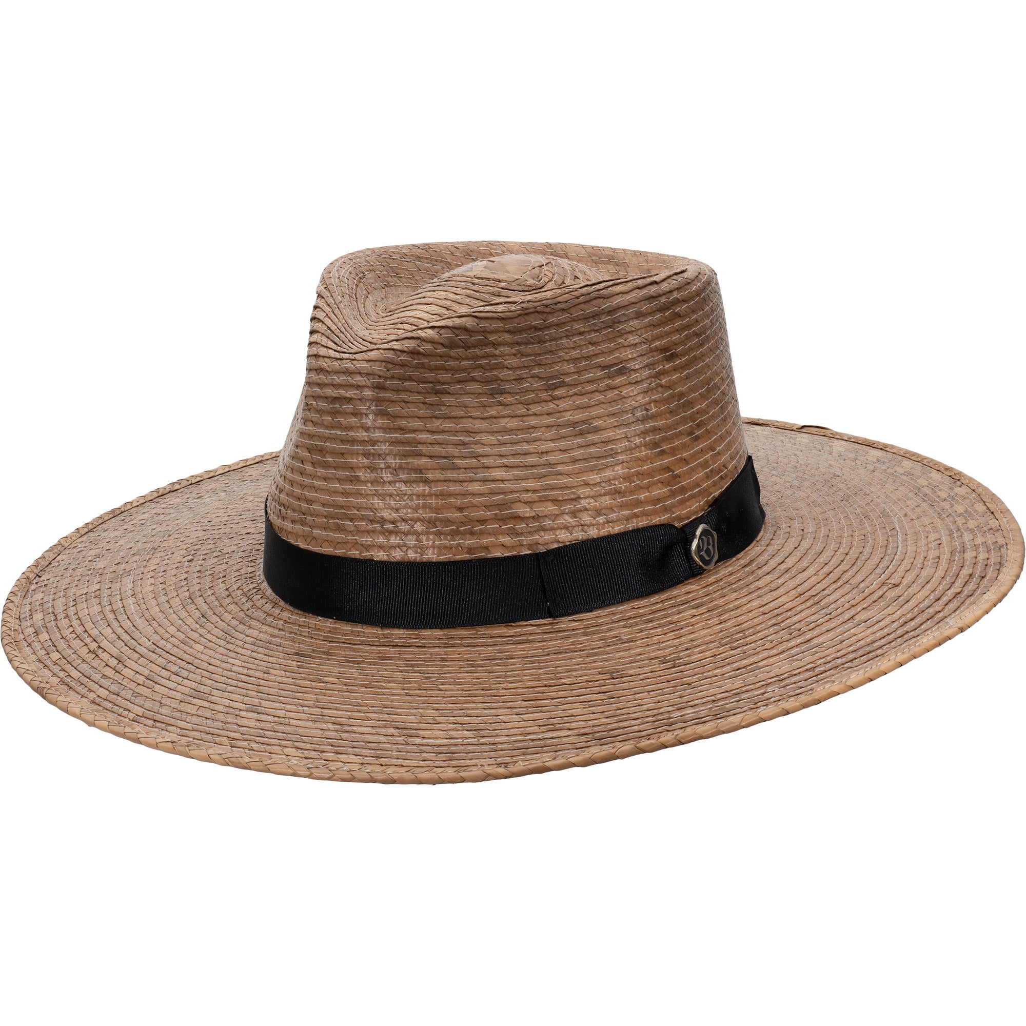 Biltmore Juliana Palm Fiber Flat Brim Rancher Hat - Stylish Sun Protection for Outdoor Activities, Gardening, and Countryside Adventures