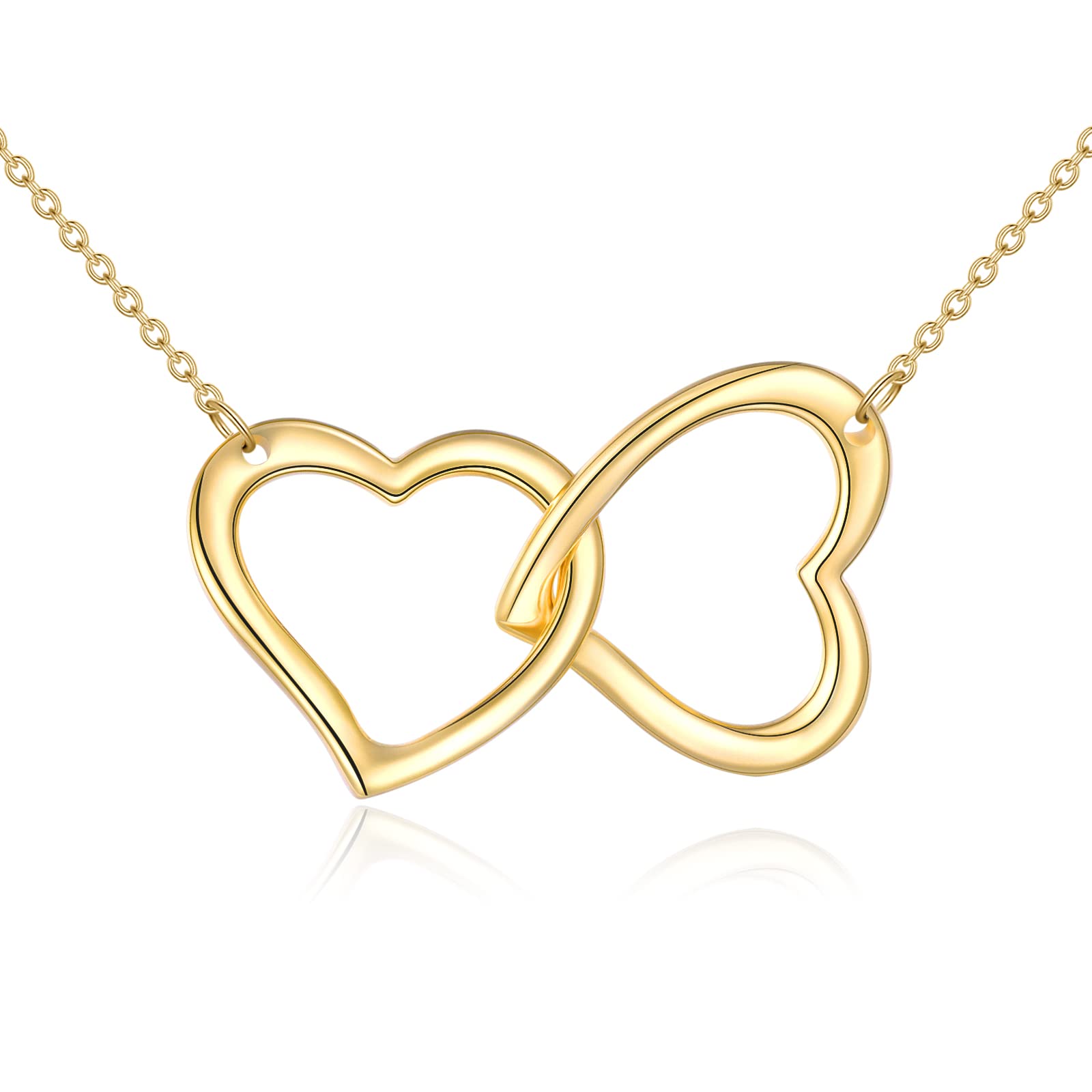 14K Gold Heart Necklace for Women - Dainty Gold Pendant Jewelry Gift for Wife, Mom, Girlfriend | Birthday, Anniversary, Valentine's Day Present | Elegant Everyday & Special Occasion Wear