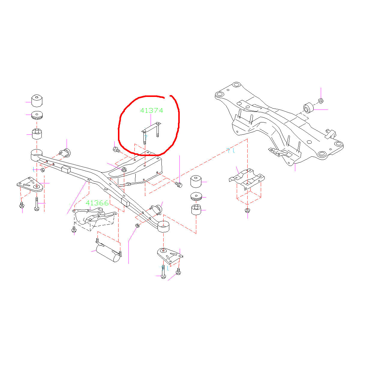 2004-2007 Subaru WRX STI Rear Differential Stud Plate - Heavy Duty Replacement Part for Off-Road & Performance Driving
