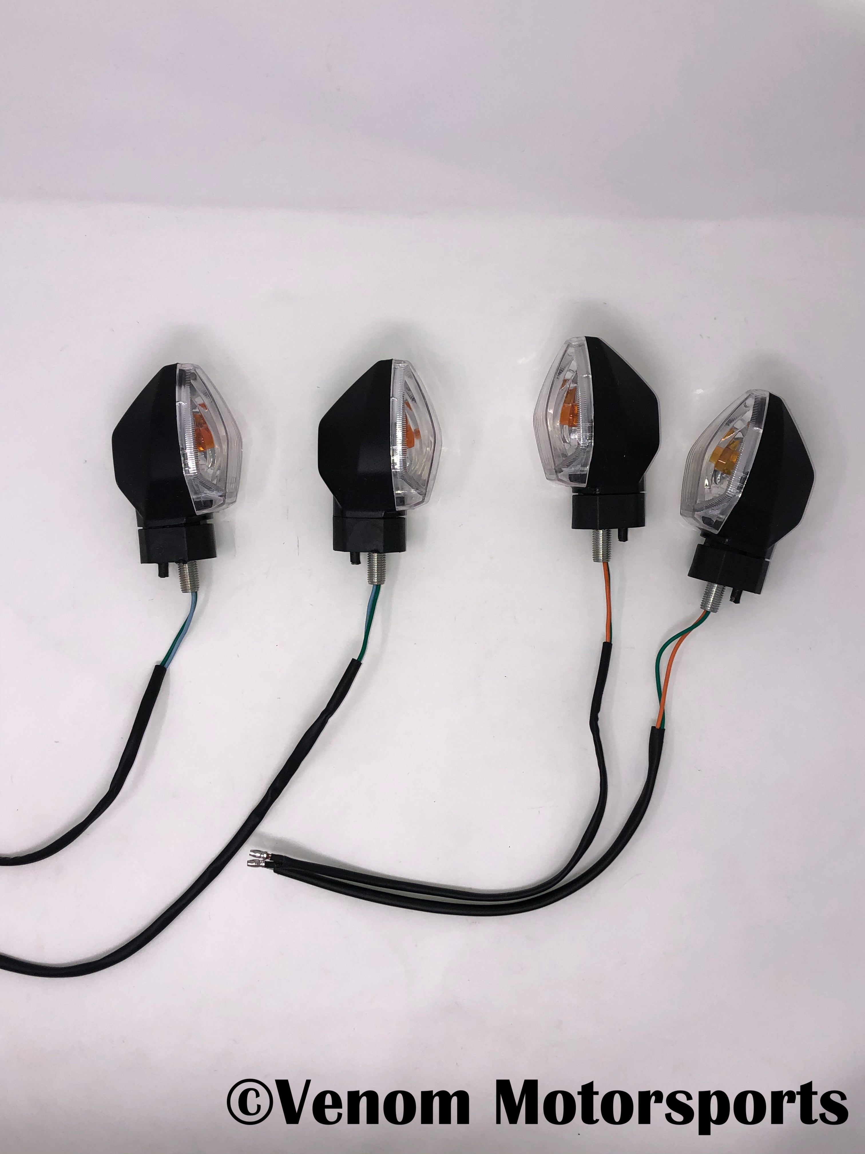 X20 Gen II 125cc Motorcycle Turn Signal Lights - Pair (Left & Right) for Improved Visibility & Safety - Perfect for Night Riding & Urban Commuting