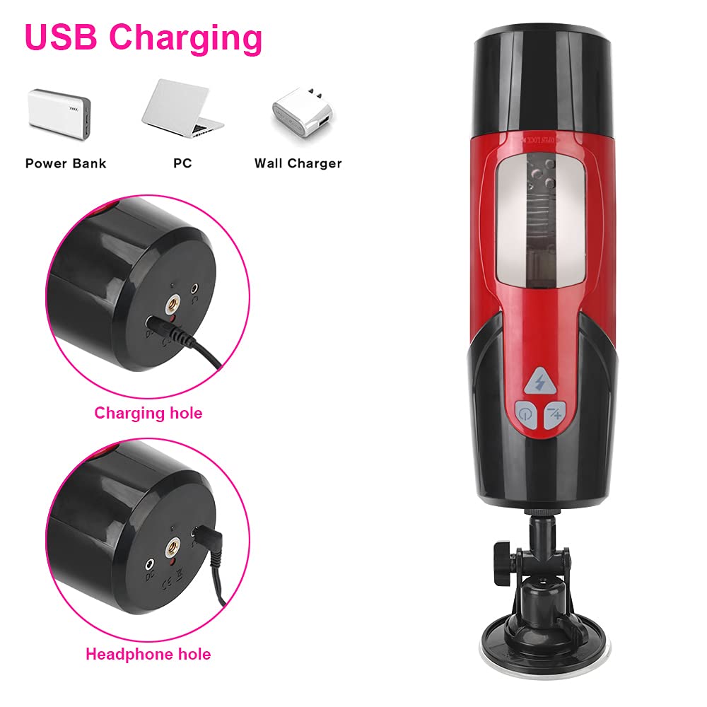 Electric Male Masturbator with 3 Suction & 10 Vibration Modes - USB Rechargeable Adult Sex Toy for Men & Couples - Realistic Sucking & Heating Pleasure for Solo or Partner Play