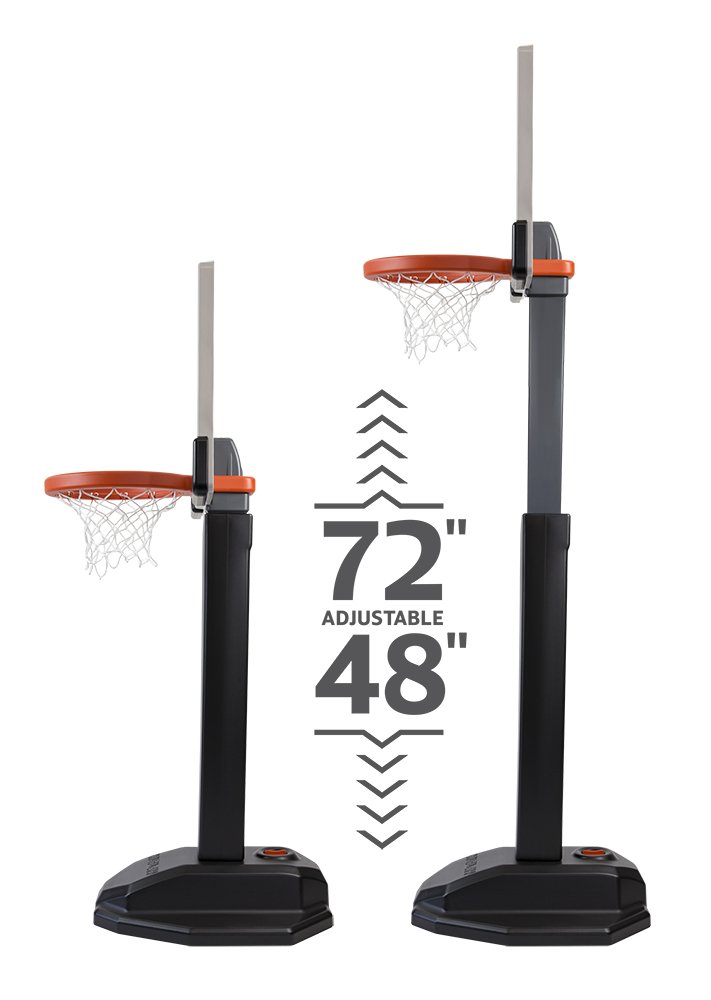 Huplay Pro Adjustable Height Basketball Hoop - 44