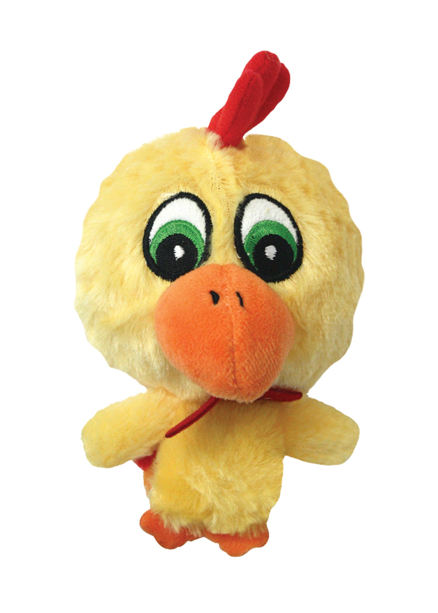 Multipet 43237-1 Knobby Noggins Chicken Dog Toy - Durable Chew Toy for Small & Medium Dogs - Perfect for Playtime, Training & Teething Relief