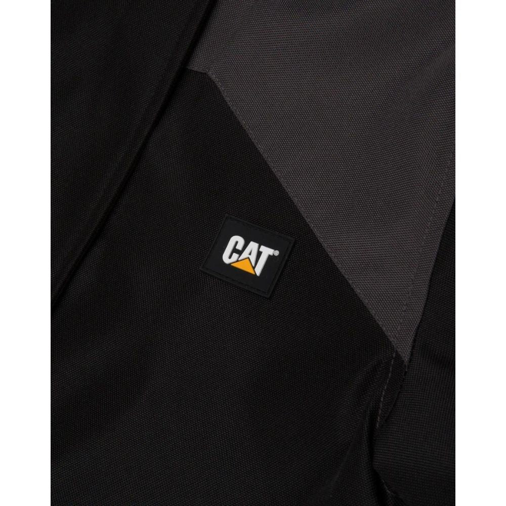 CAT Men's Heavyweight Insulated Work Winter Oxford Jacket - Waterproof Cold Weather Jacket for Construction & Outdoor Work (Black, Style 1040022) | Ideal for Snow Shoveling, Hunting & Winter Commuting