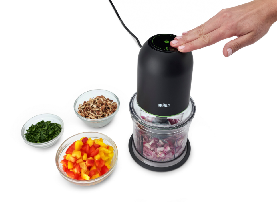 500W Electric Food Chopper - CH3011BK High-Power Kitchen Blender for Smoothies, Dicing & Pureeing - Perfect for Meal Prep, Baby Food & Healthy Cooking