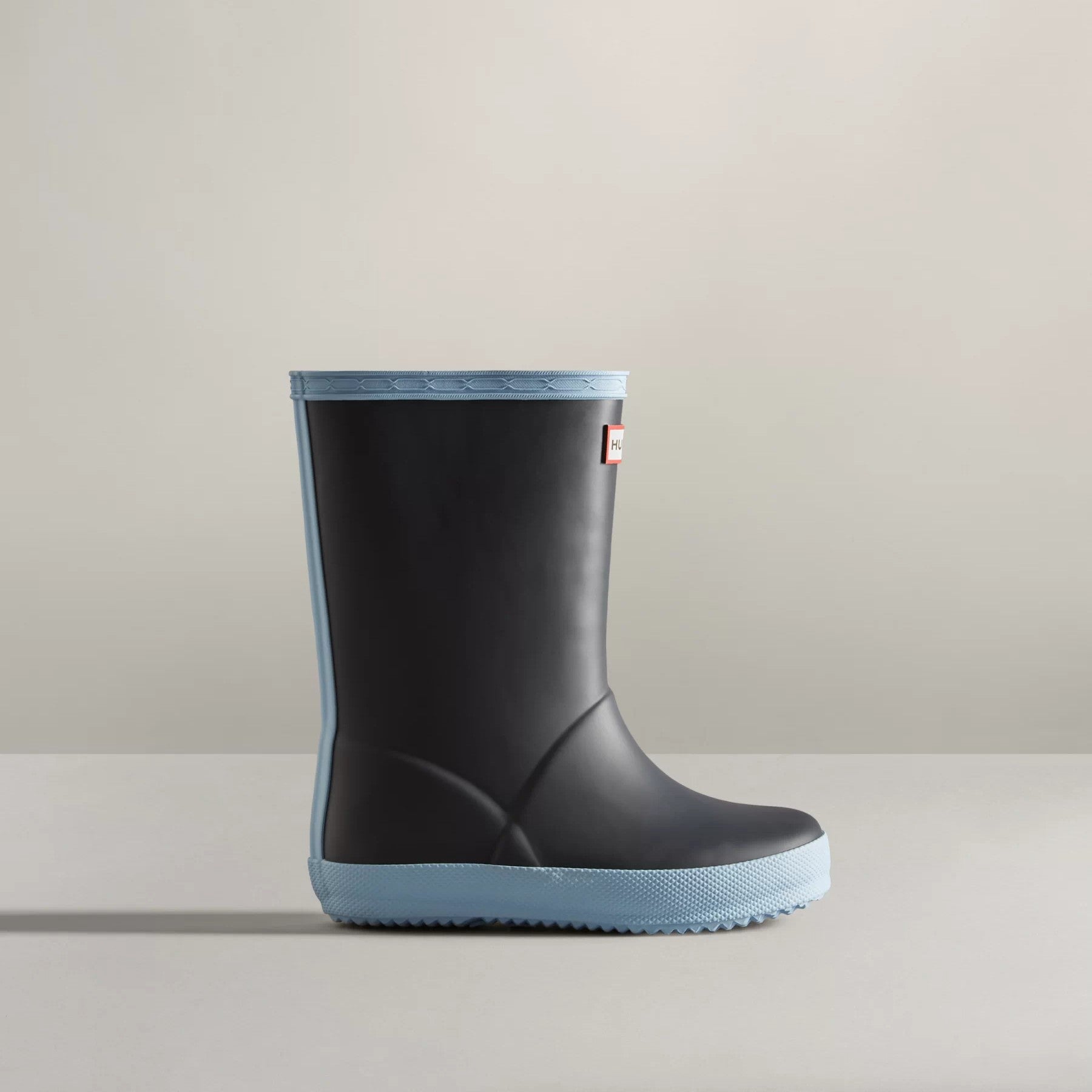 Hunter Kids First Classic Insulated Rain Boots - Navy/Blue Frost - Waterproof Winter Boots for Boys & Girls - Perfect for School, Playground & Outdoor Adventures