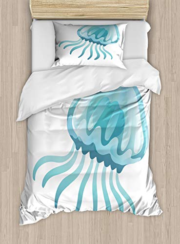 Pale Blue and Seafoam