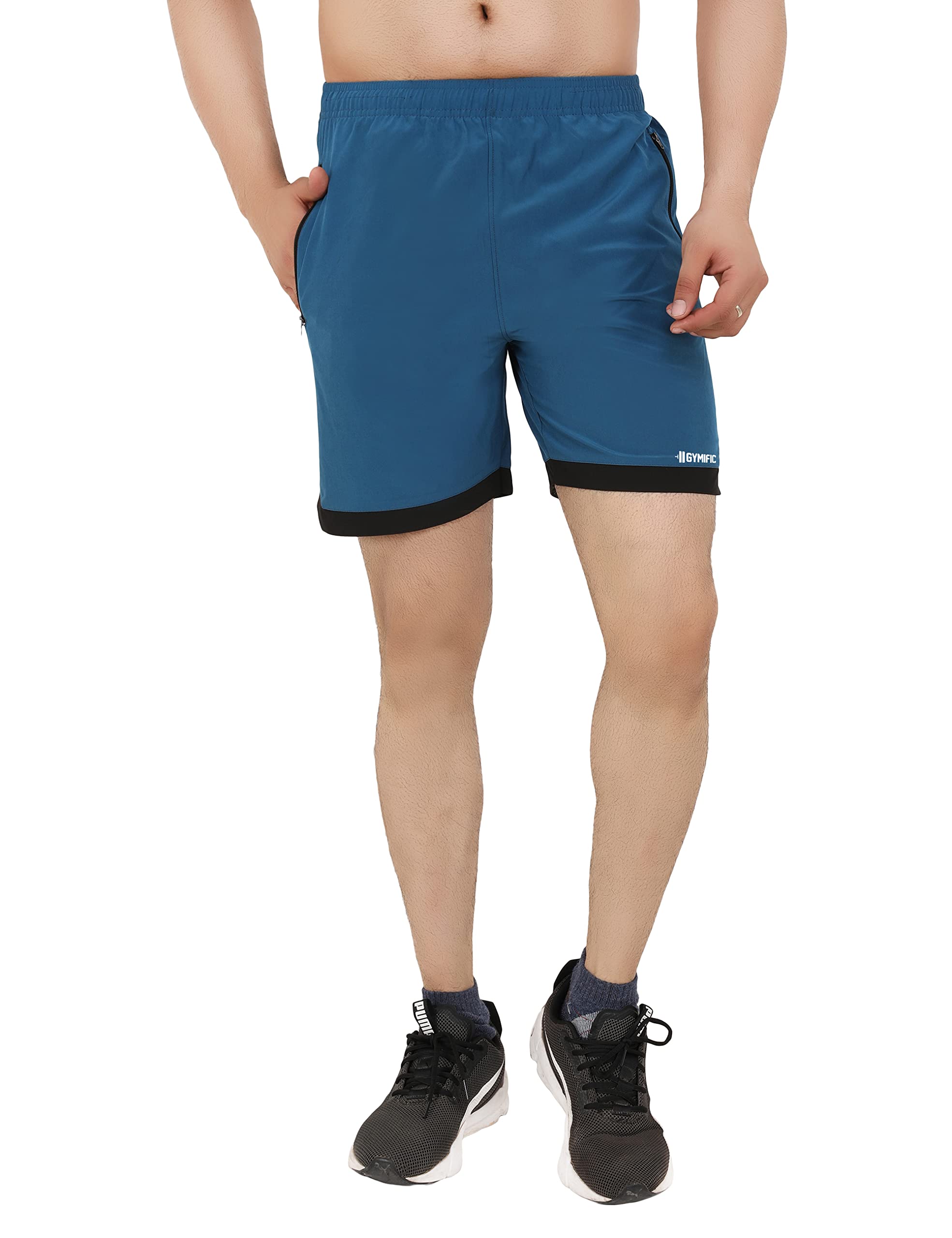 GYMIFIC Men's Dry Fit Running Shorts - Breathable Quick-Dry Workout Shorts for Gym, Jogging & Sports Training