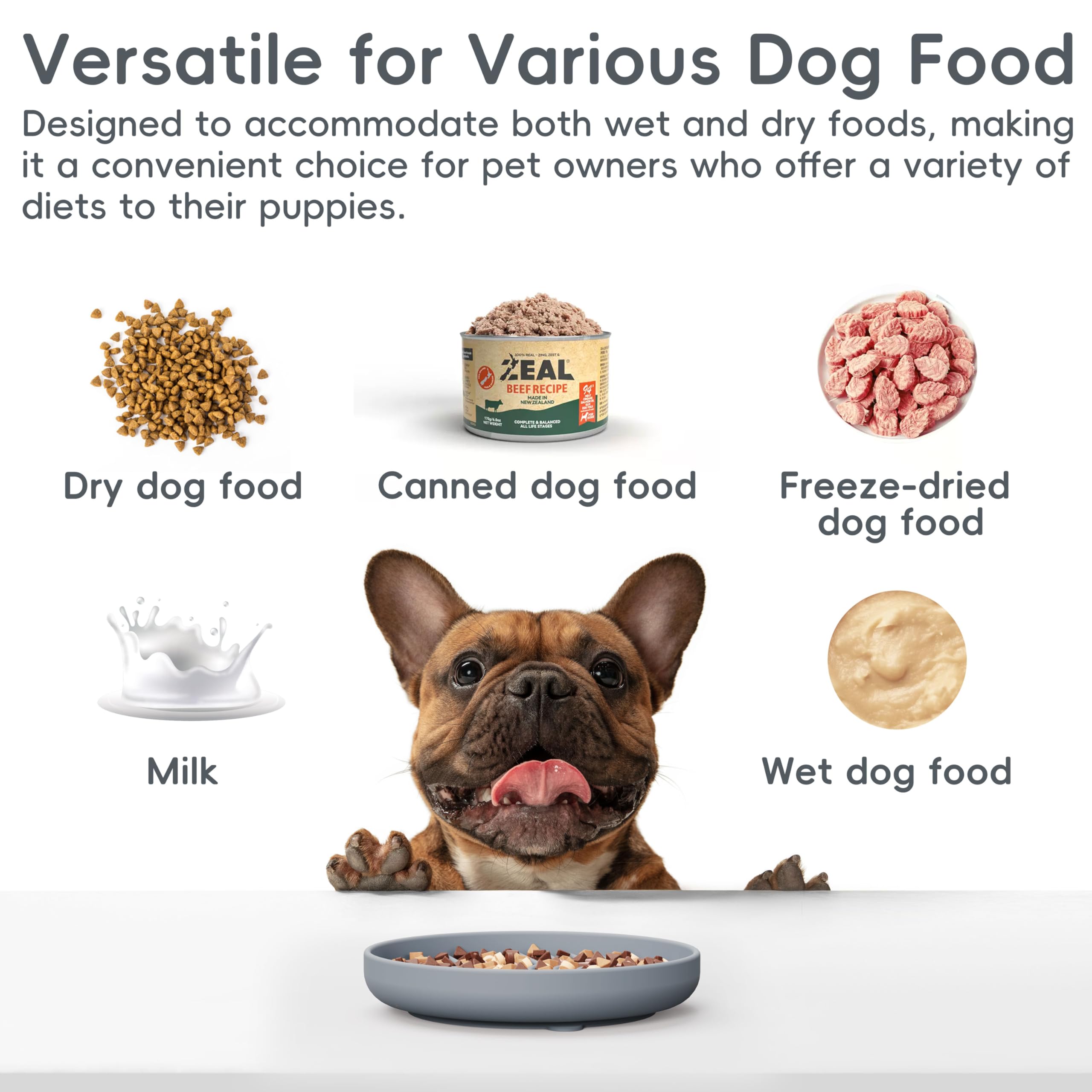 Slow Feeder Dog Bowls - Non-Slip Silicone Puzzle Bowl for Dogs & Puppies | Reduce Anxiety & Bloat | Dishwasher Safe for All Breeds | Perfect for Fast Eaters, Mealtime Enrichment & Training
