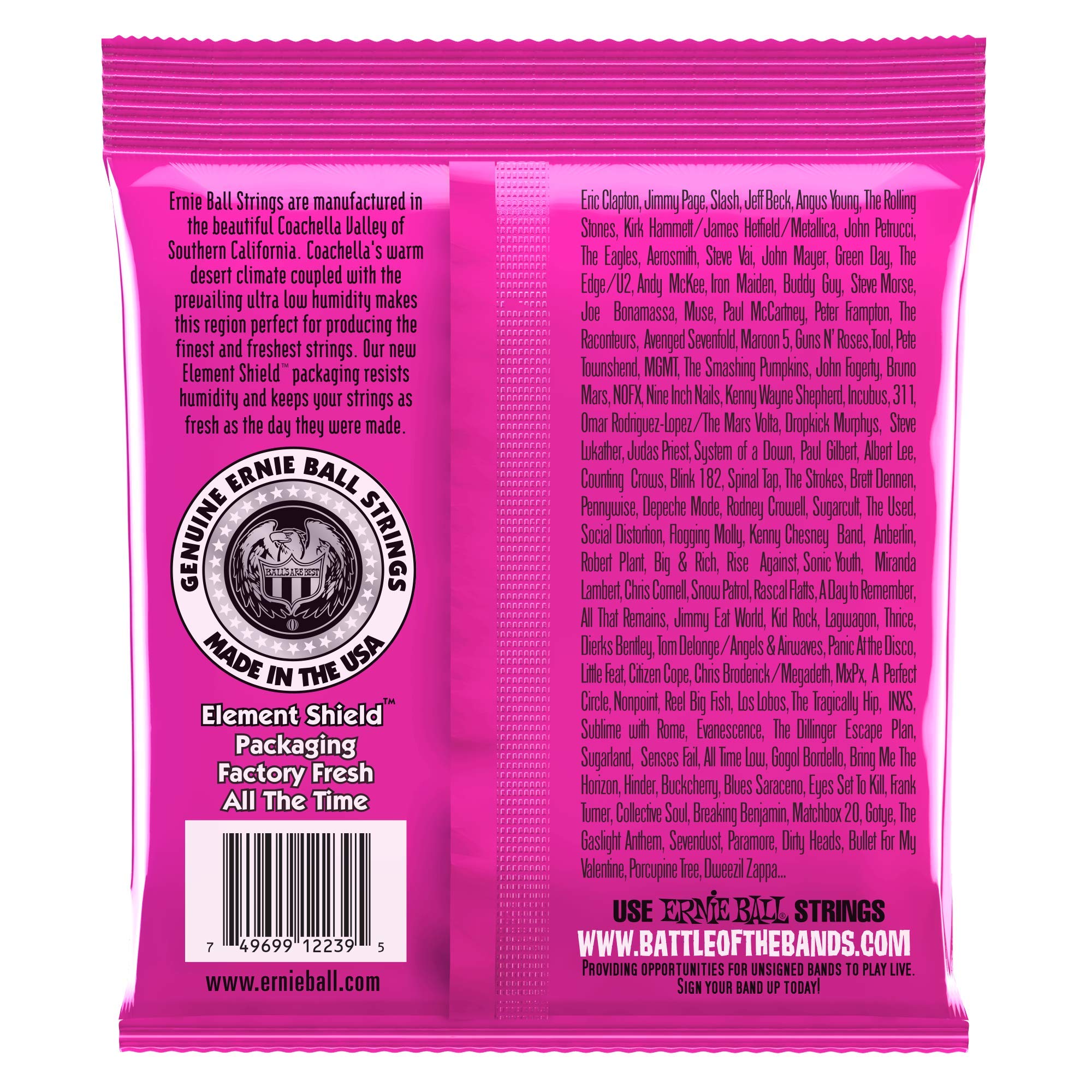 4-Pack Ernie Ball RPS Super Slinky Electric Guitar Strings 9-42 Gauge (P02239) - Perfect for Rock, Blues & Studio Recording