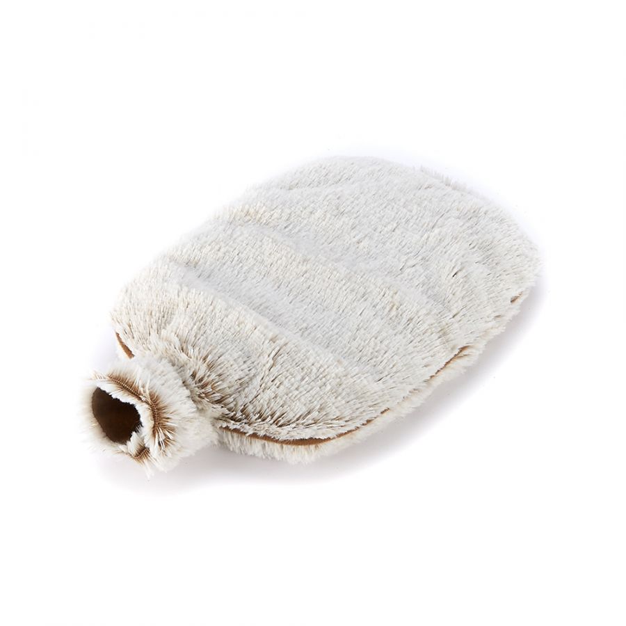 Luxury Heatable Marshmallow Beige Microwavable Bottle - Cozy Body Warmer for Relaxation, Pain Relief & Comfort - Perfect for Cold Weather, Period Cramps & Stress Relief