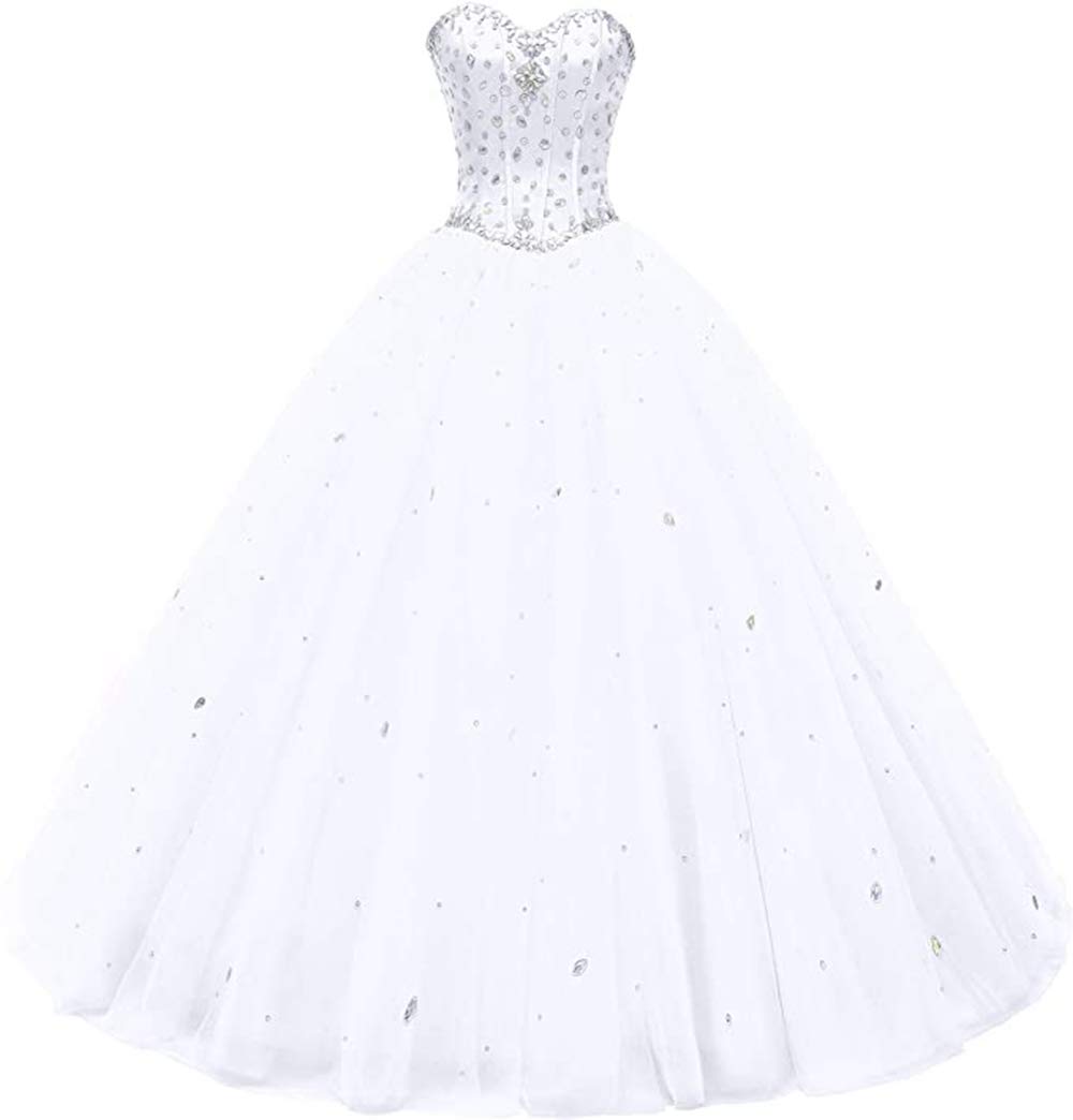 Sweetheart Ball Gown Tulle Quinceanera Dress for Women - Elegant Prom Dress with Floral Appliques | Perfect for Quinceañeras, Prom Nights, Weddings & Special Occasions