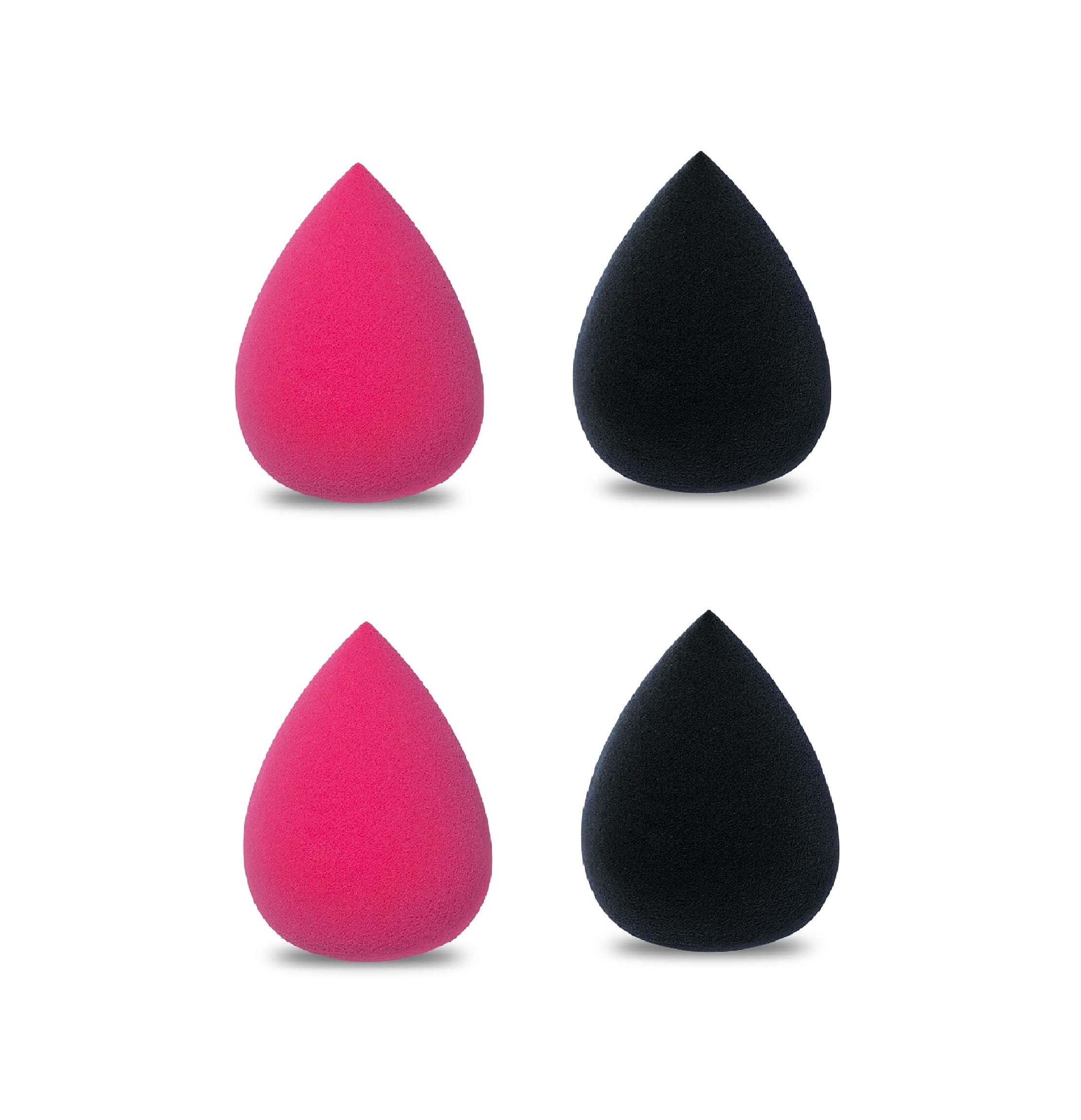Premium Beauty Blender Set - 4 Pack Makeup Sponge for Flawless Foundation & Concealer Application - Soft Blending Puff for Face & Liquid Makeup - Includes Foundation Cleaner - Perfect for Professional & Everyday Makeup Use