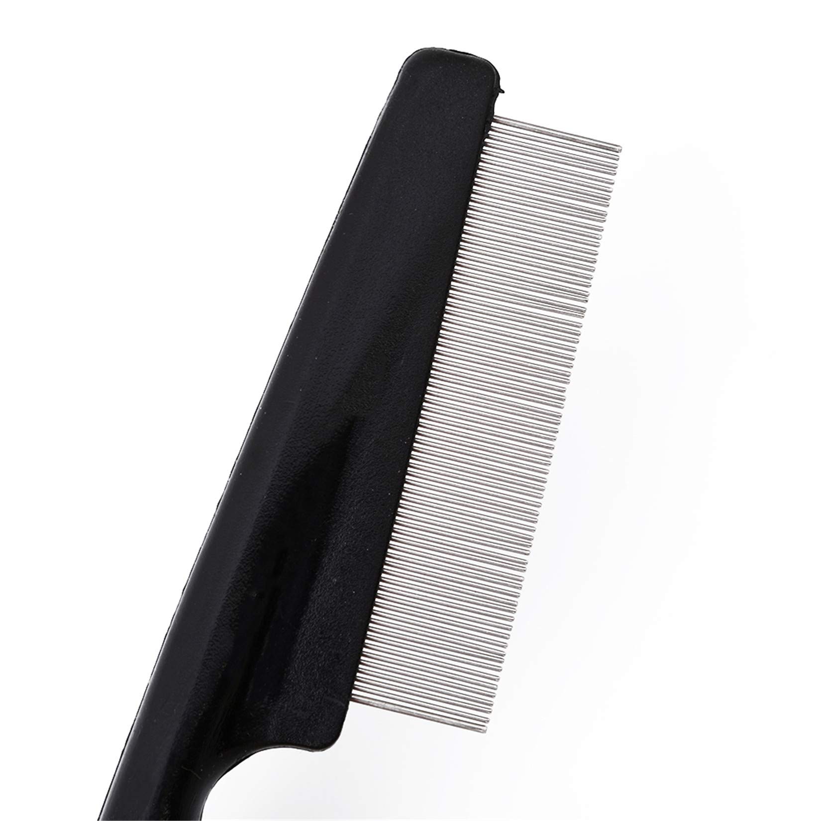 Pet Flea Comb - Dense Tooth Grooming Tool for Dogs & Cats - Red
