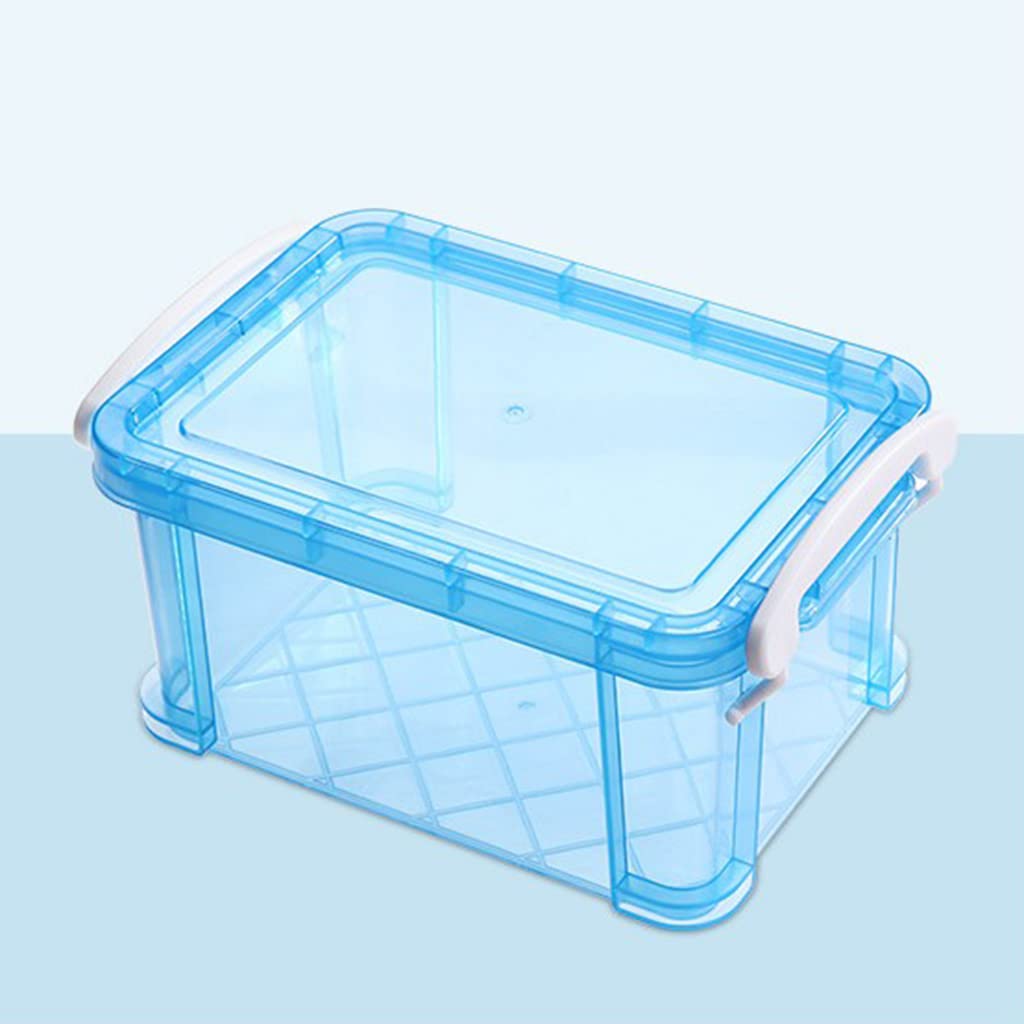 Sturdy Plastic Storage Box with Handle for Adults - Perfect for Organizing Toys, Clothes, and Home Office Supplies