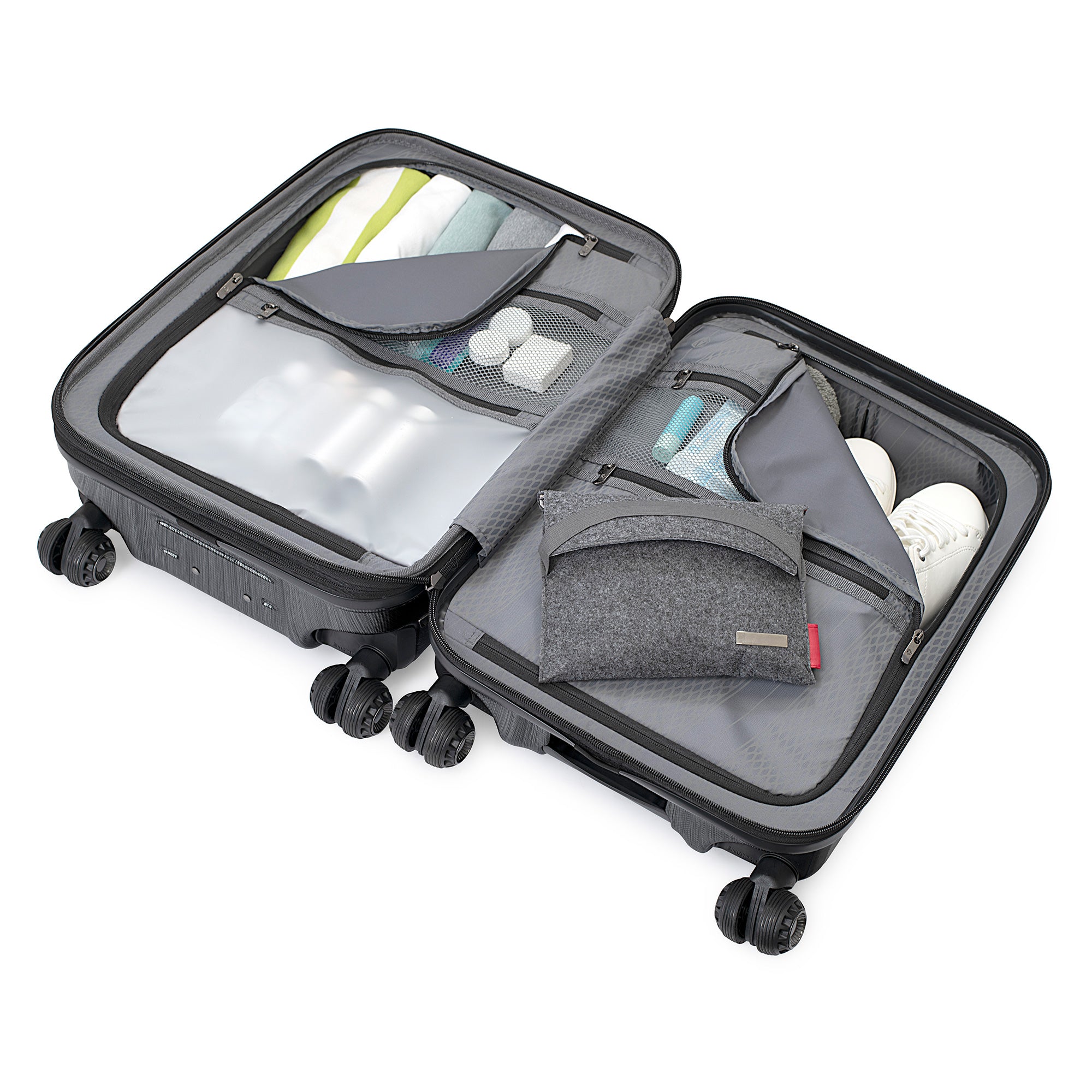 Silverwood Hardshell Carry On Luggage - Lightweight Expandable Suitcase for Air Travel, Business Trips & Weekend Getaways | TSA Approved Spinner Wheels & Durable ABS Material