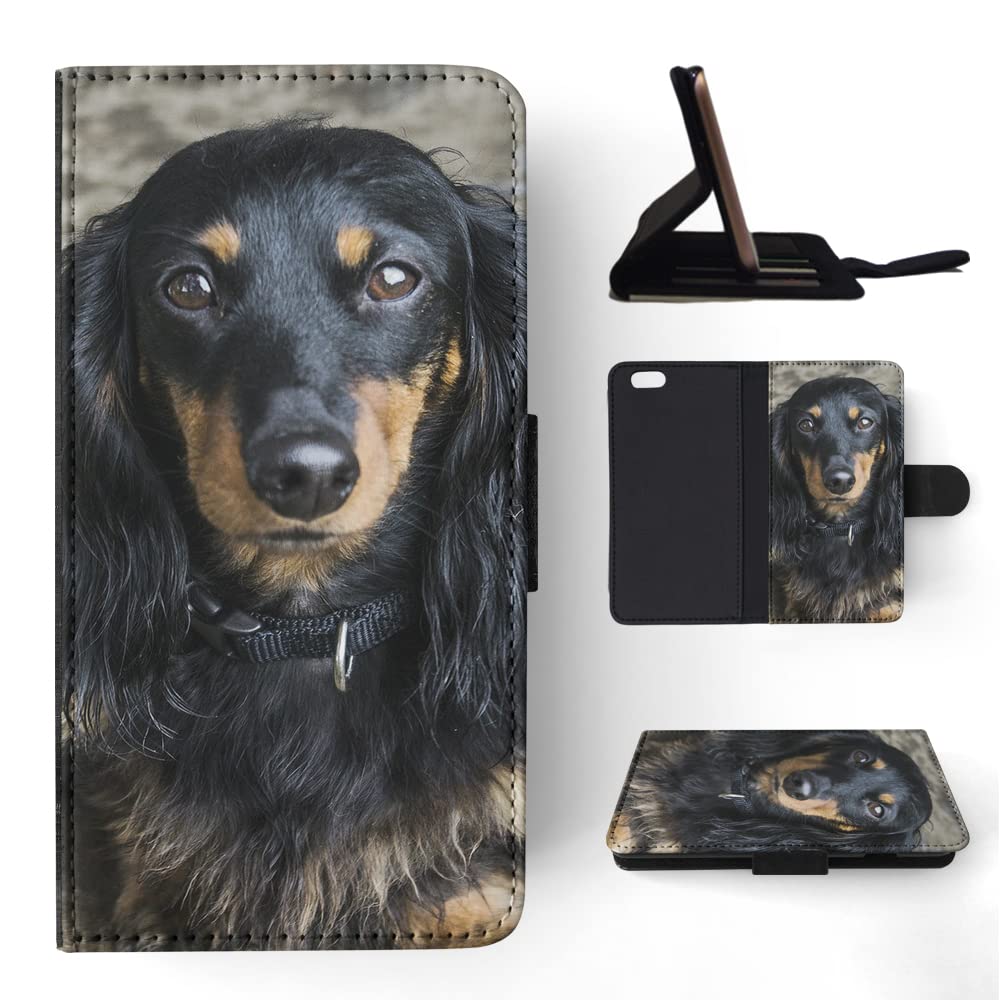 Dachshund Dog 18 FLIP Wallet Phone Case for Apple iPhone 6 & iPhone 6S - Stylish Protective Cover with Card Slots for Everyday Use