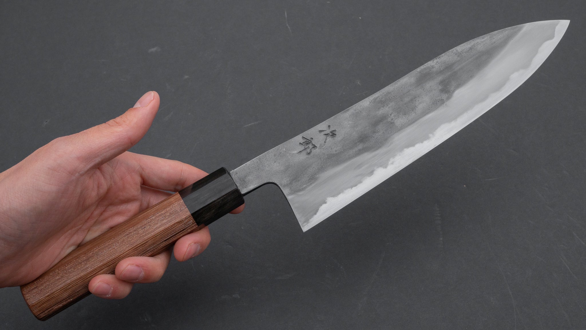 Premium Jiro Tsuchime Wa Gyuto 210mm Japanese Chef Knife with Taihei Tagayasan Handle - Perfect for Sushi, Meat Cutting & Professional Kitchen Use