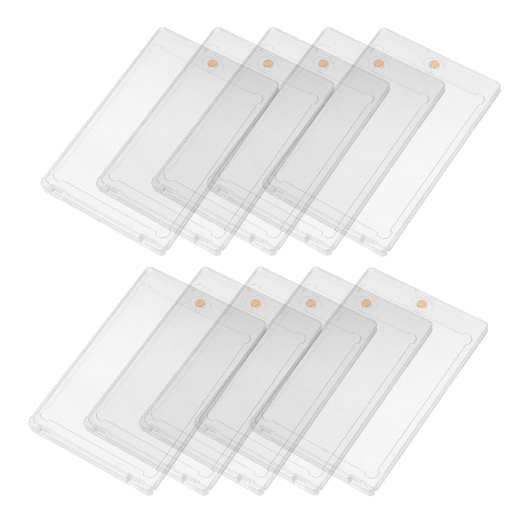 30 Pcs Hard Plastic Baseball Card Protectors - Trading Card Holder Display Case with Stand for Collectible Cards | Perfect for Sports Memorabilia, Gaming Cards & Home Decoration