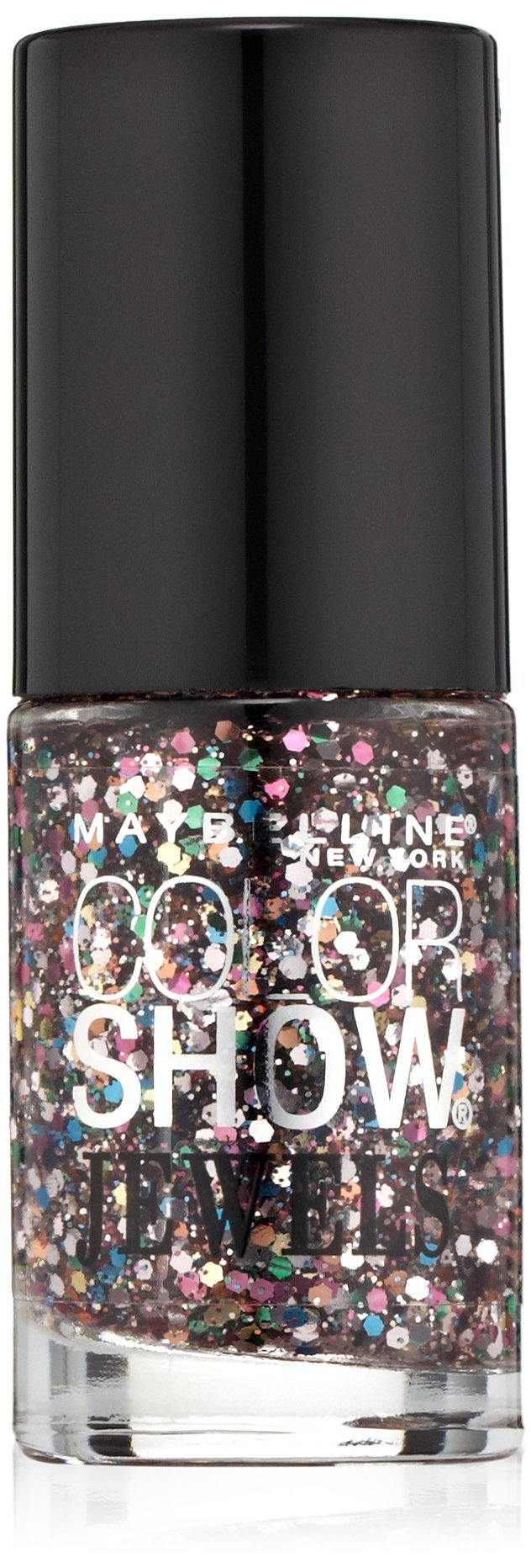 Maybelline New York Color Show Jewels Nail Lacquer Top Coat - Mosaic Prism Shine (0.23 Fl Oz) | Long-Lasting Nail Polish for Gel-Like Finish | Perfect for Parties, Weddings & Special Occasions