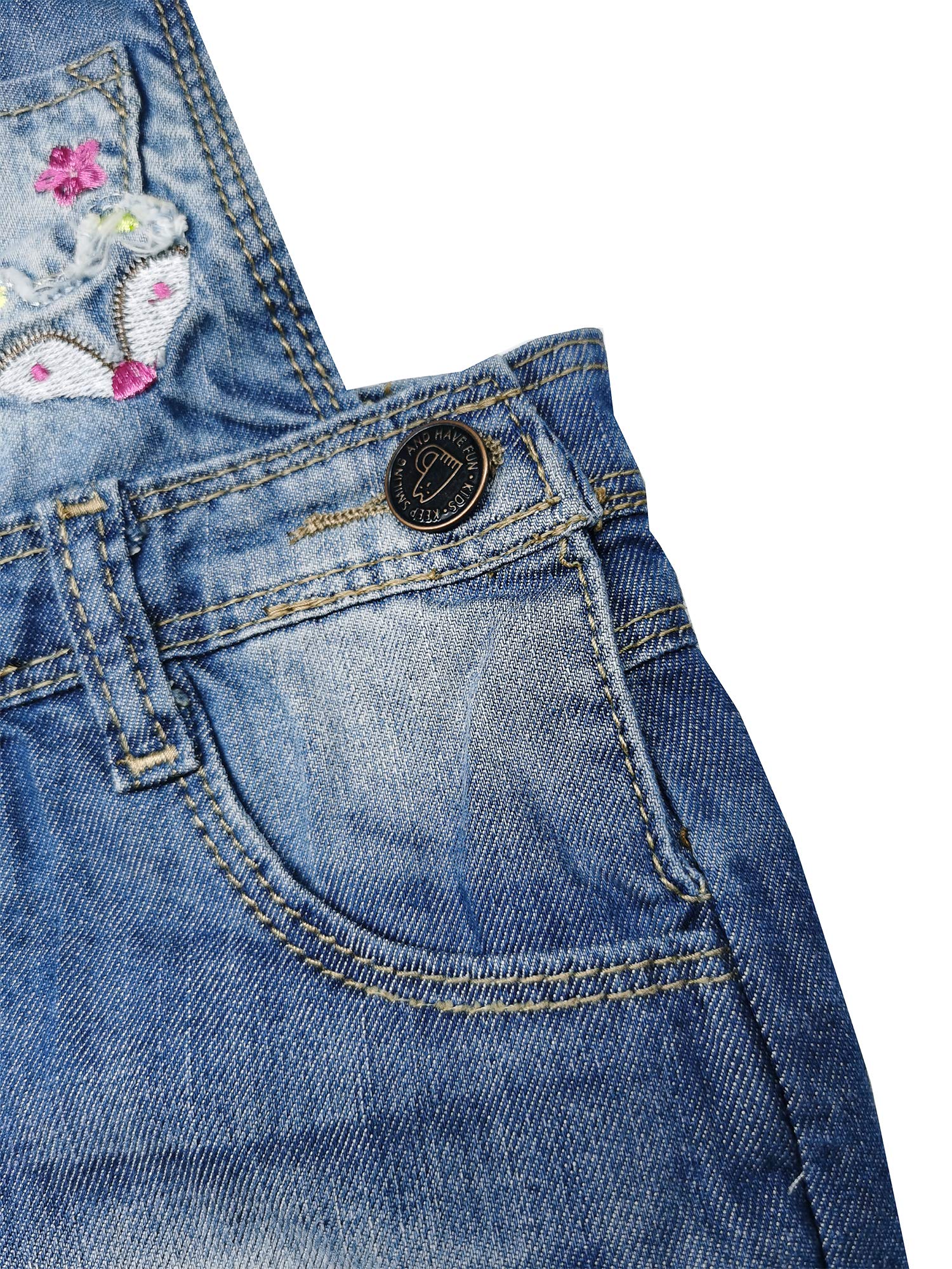 KIDSCOOL SPACE Baby & Toddler Summer Shorts - Adjustable Denim Shortall Overalls for Girls & Boys | Playtime & Outdoor Adventures