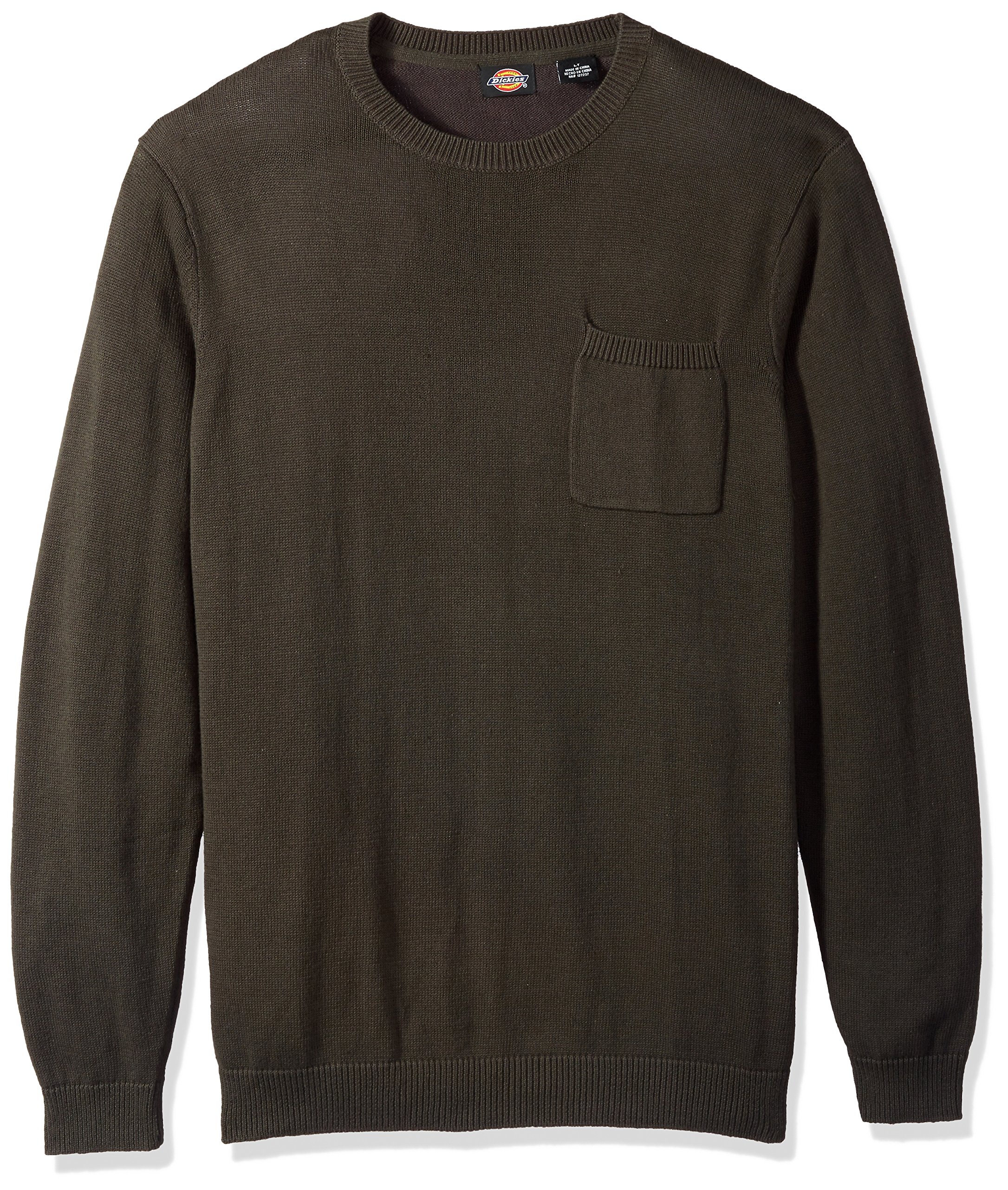 Dickies Men's Big and Tall Crew Pullover Sweatshirt with Patch Pocket - Comfortable Workwear for Construction, Warehouse & Outdoor Activities