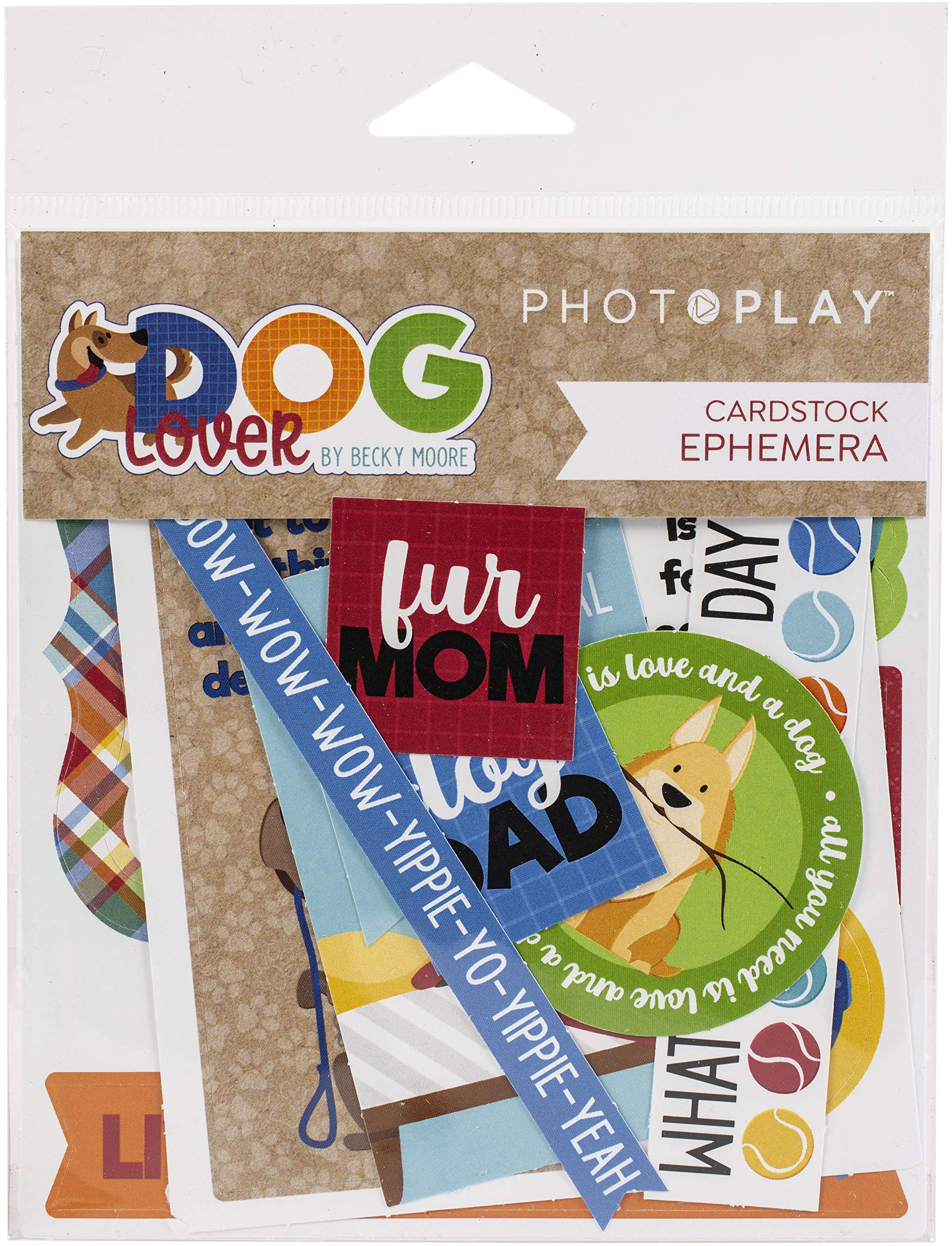 Photo Play Paper Dog Lover Die Cuts Ephemera - Scrapbooking, Card Making & DIY Craft Supplies for Pet Lovers