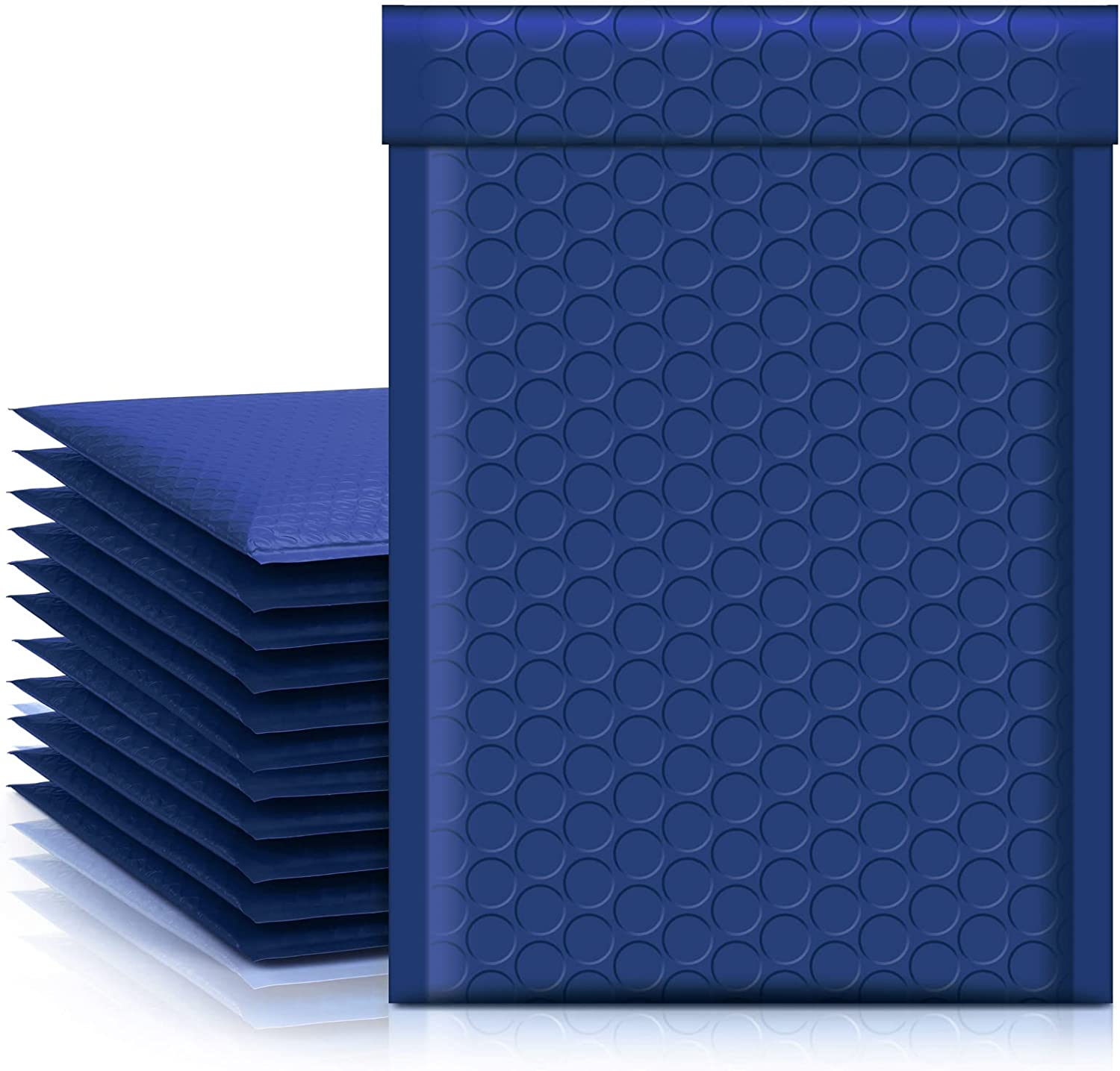4x8 Bubble Mailer Padded Envelope - Navy Blue Shipping Bags for Ecommerce, Small Packages & Mailing - Waterproof & Tear-Resistant for Safe Delivery