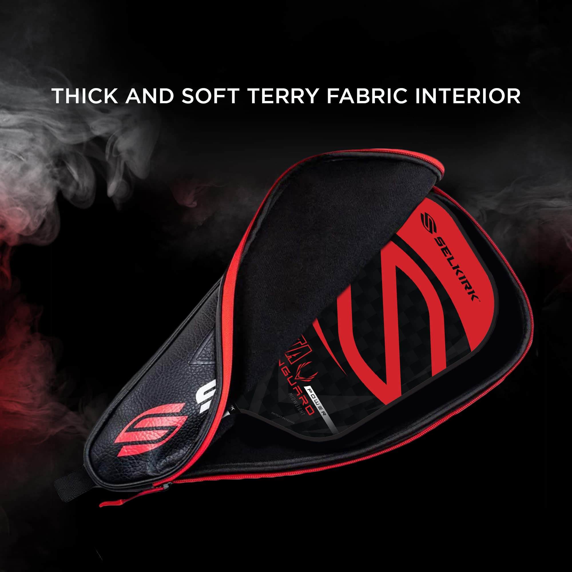 Selkirk Premium Pickleball Paddle Cover - Durable Protective Case for Pickleball Paddles (Black/Red) | Perfect for Storage & Travel | Indoor & Outdoor Use